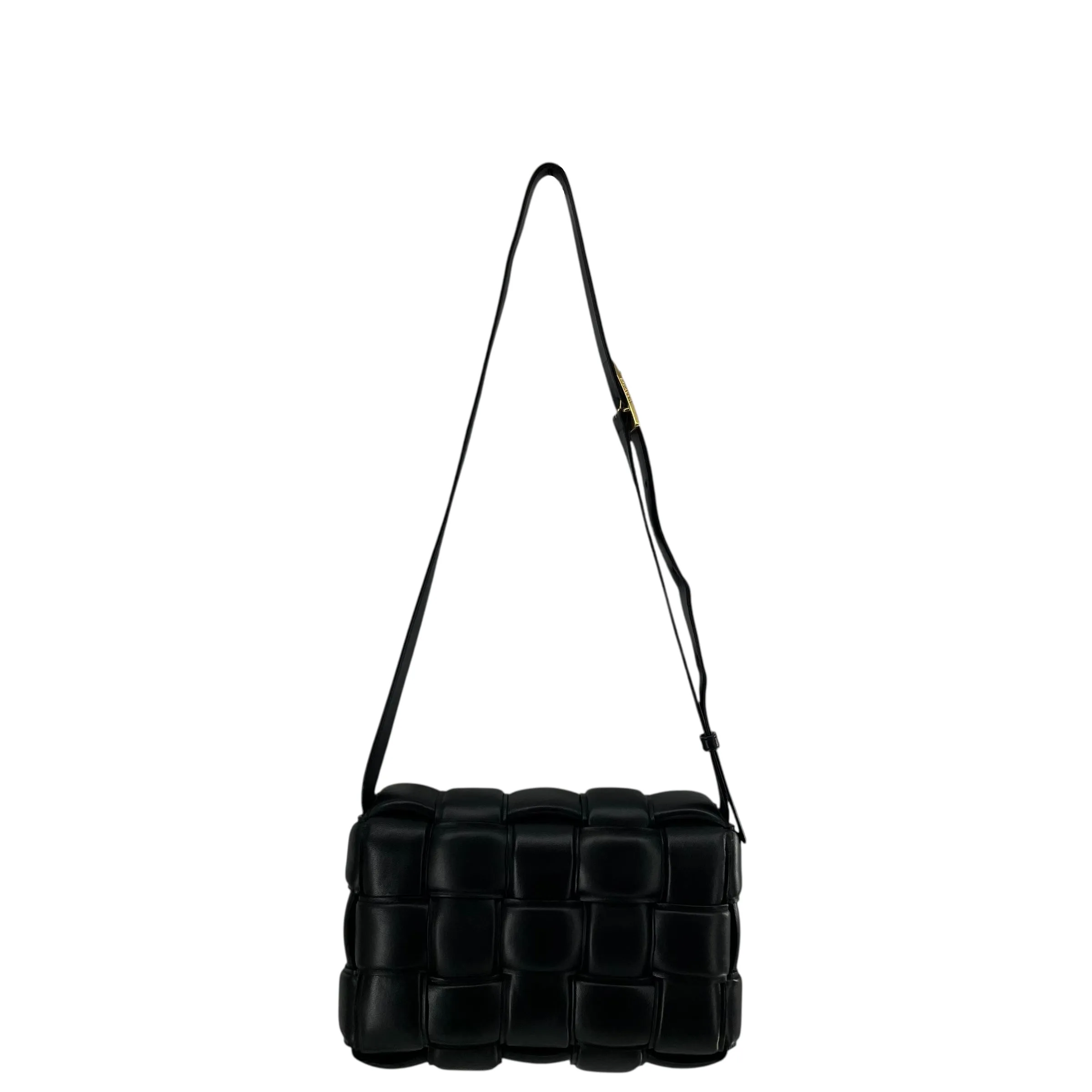 BOTTEGA VENETA/Bag/Leather/BLK/PADDED CASSETTE CROSSBODY