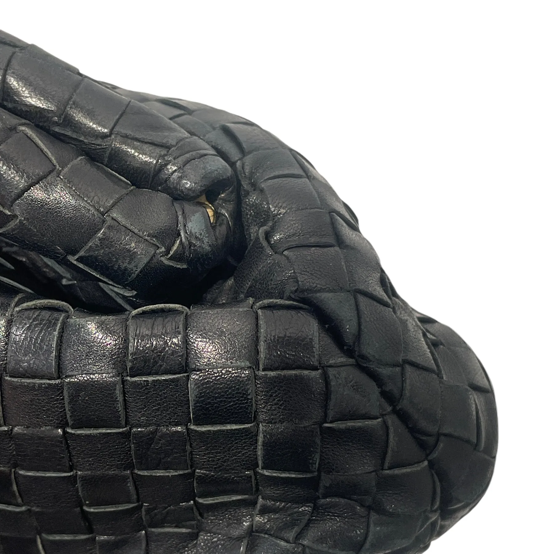 BOTTEGA VENETA/Bag/Leather/BLK/VINTAGE INTRECCIATO LAUREN