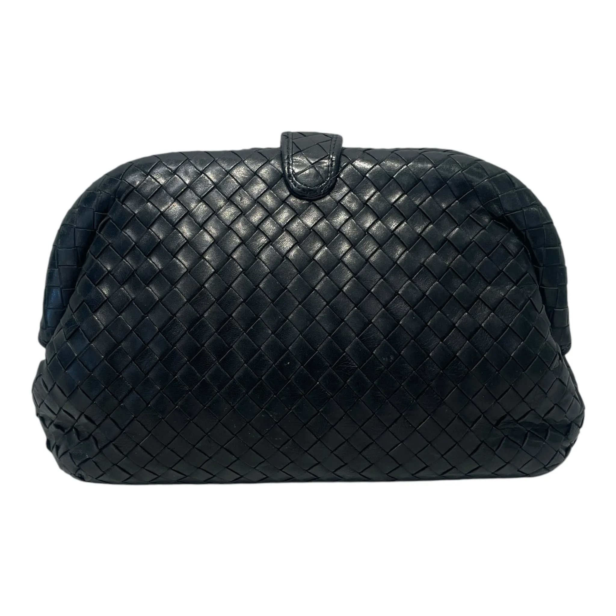 BOTTEGA VENETA/Bag/Leather/BLK/VINTAGE INTRECCIATO LAUREN
