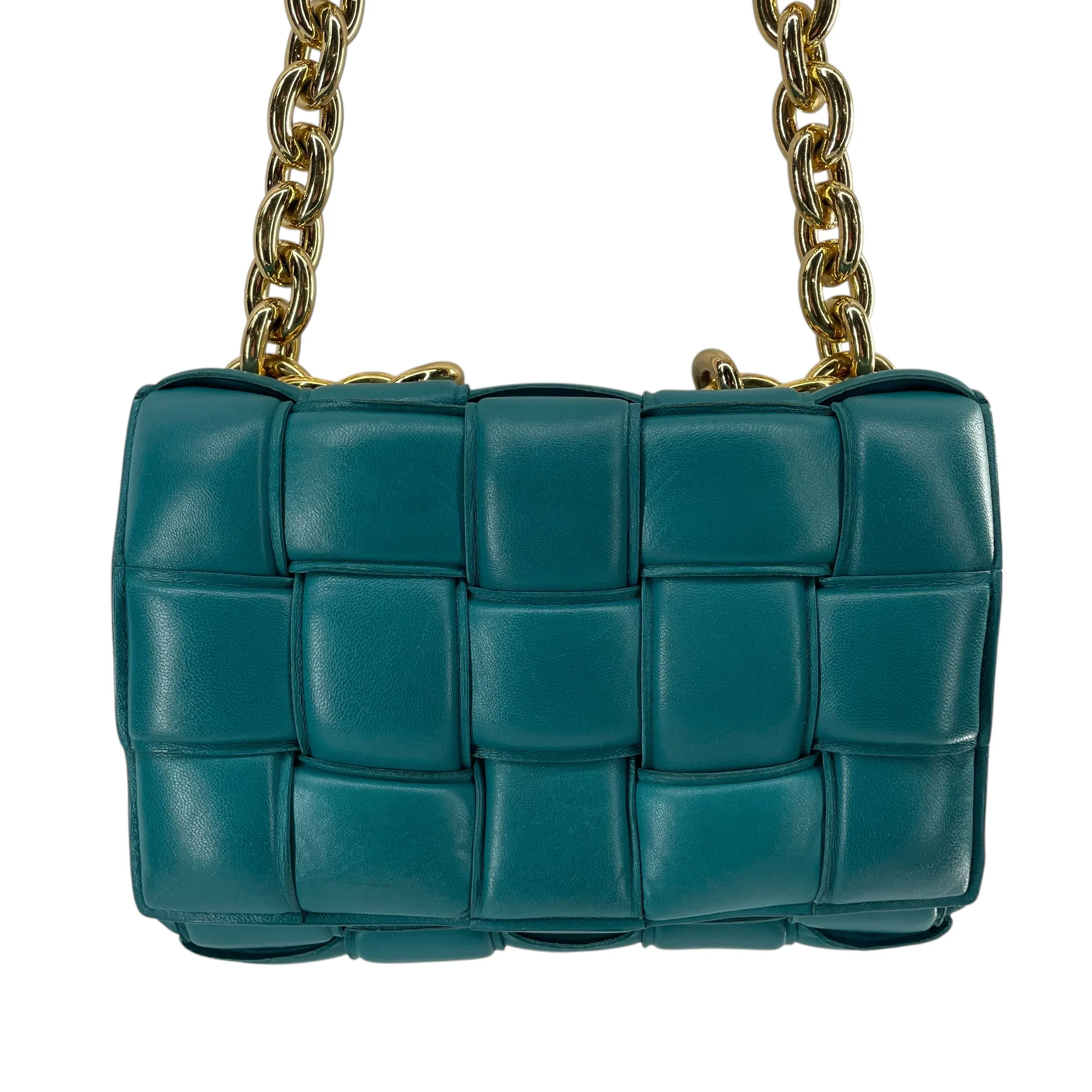 BOTTEGA VENETA/Bag/Leather/GRN/INTRECCIATO PADDED CASSETTE