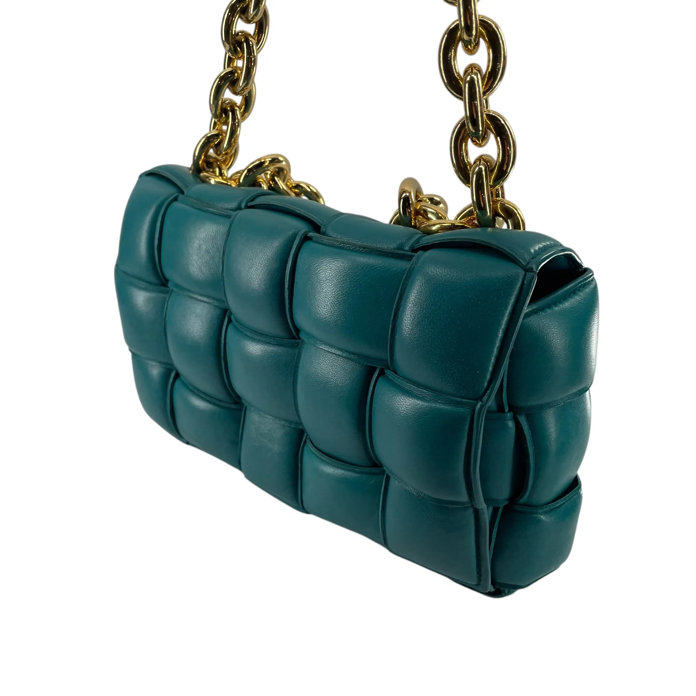 BOTTEGA VENETA/Bag/Leather/GRN/INTRECCIATO PADDED CASSETTE
