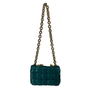 BOTTEGA VENETA/Bag/Leather/GRN/INTRECCIATO PADDED CASSETTE