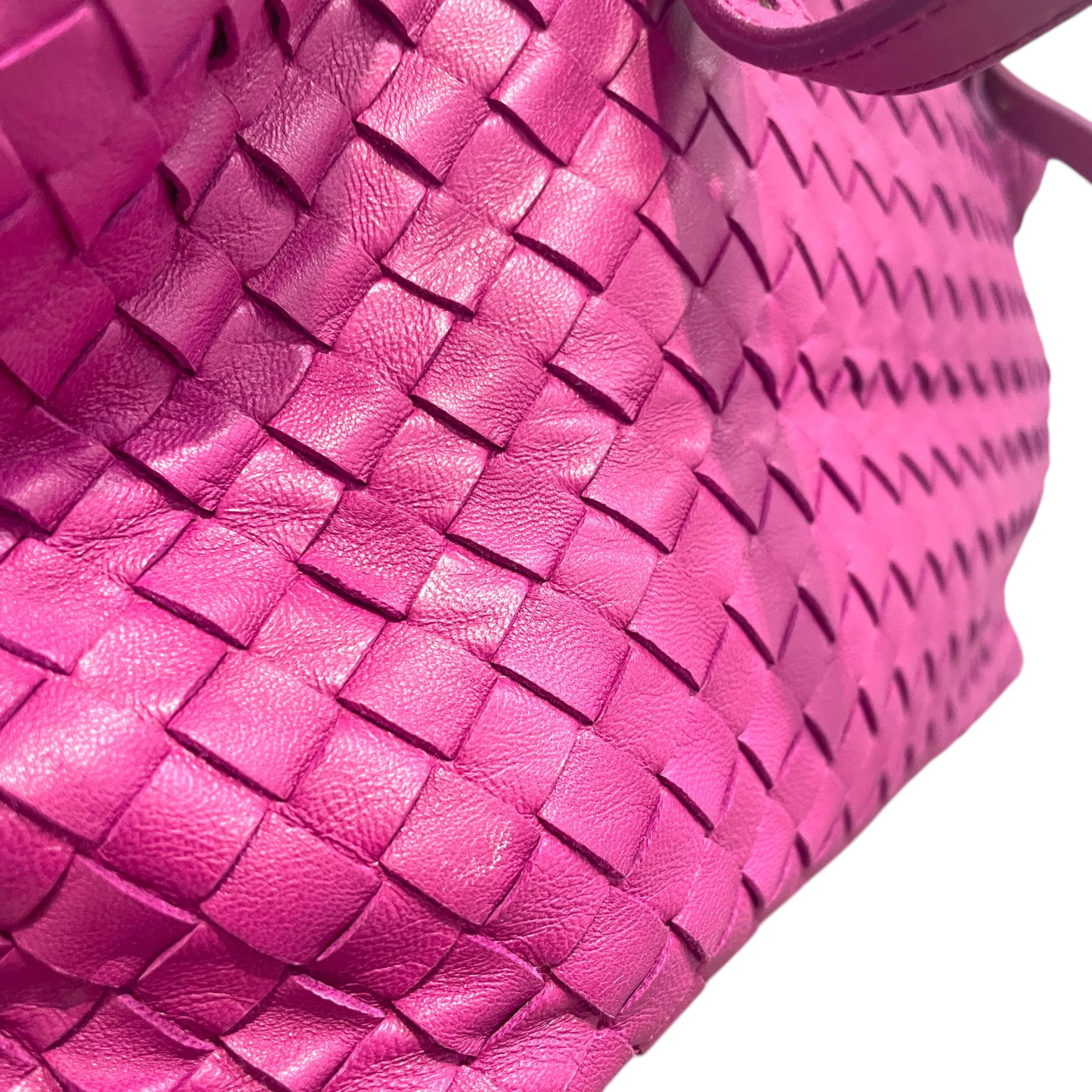 BOTTEGA VENETA/Bag/Leather/PNK/Intercciato