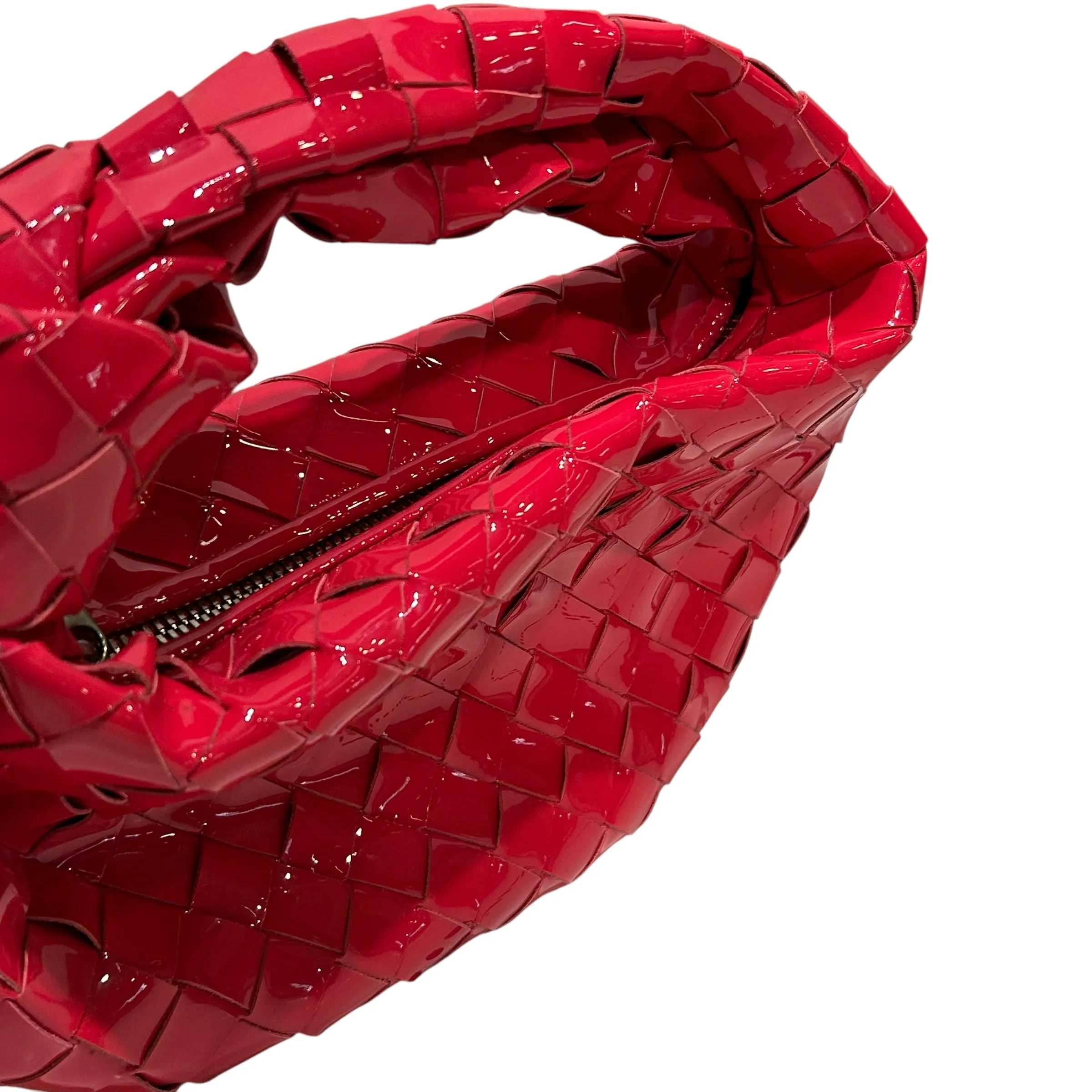 BOTTEGA VENETA/Bag/Leather/RED/INTRECCIATO MINI JODIE