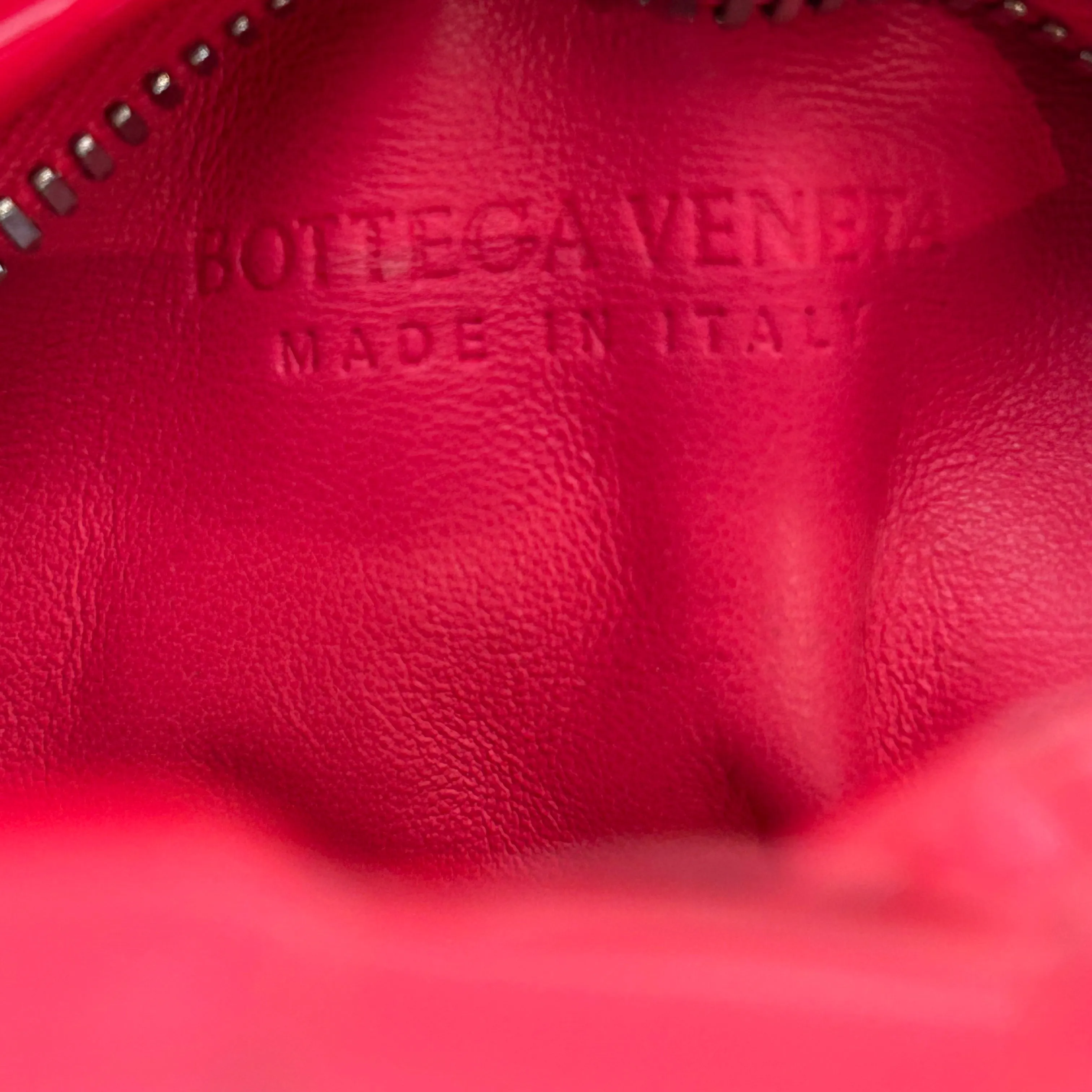 BOTTEGA VENETA/Bag/Leather/RED/INTRECCIATO MINI JODIE