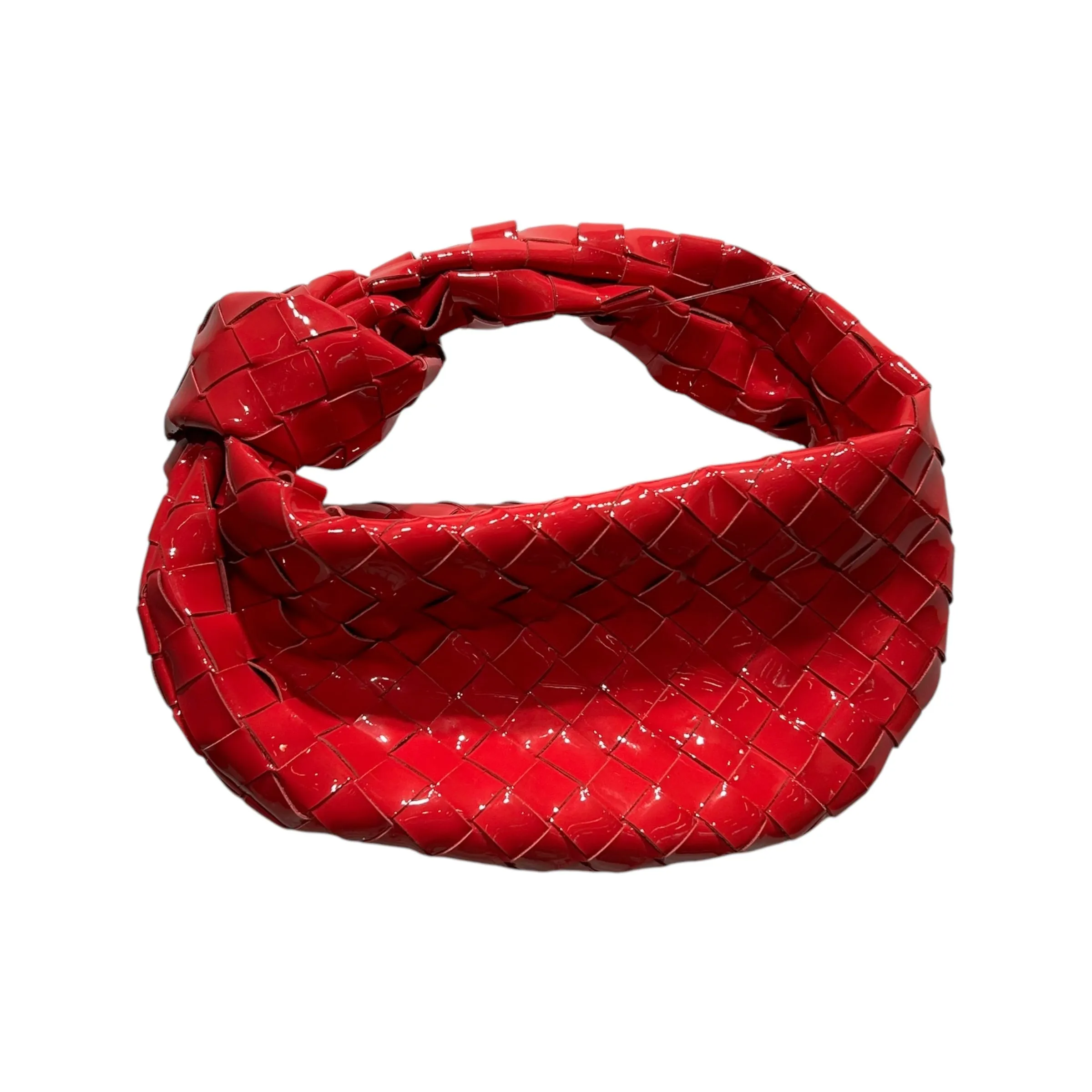 BOTTEGA VENETA/Bag/Leather/RED/INTRECCIATO MINI JODIE