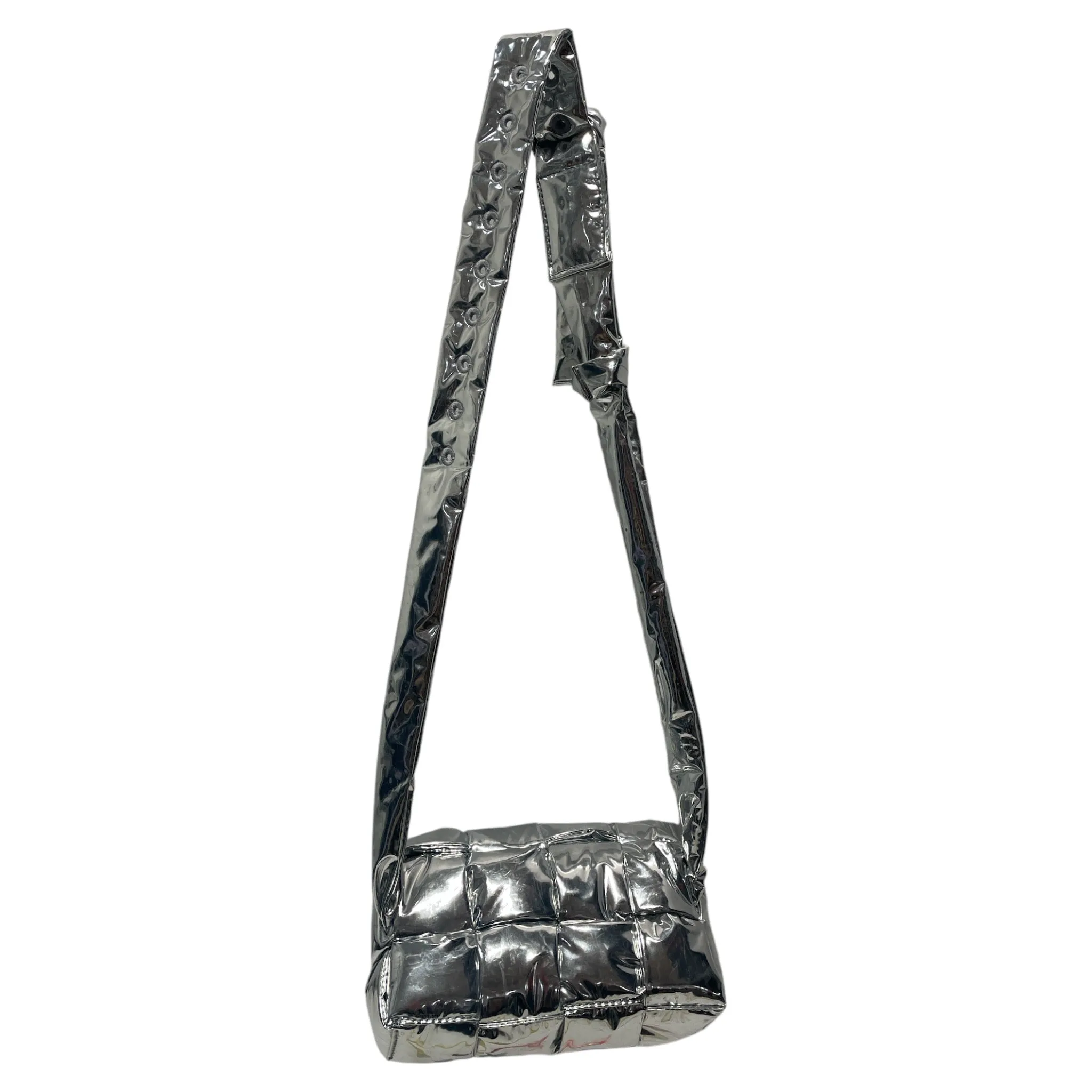 BOTTEGA VENETA/Bag/Leather/SLV/Cassette silver bag