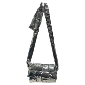 BOTTEGA VENETA/Bag/Leather/SLV/Cassette silver bag