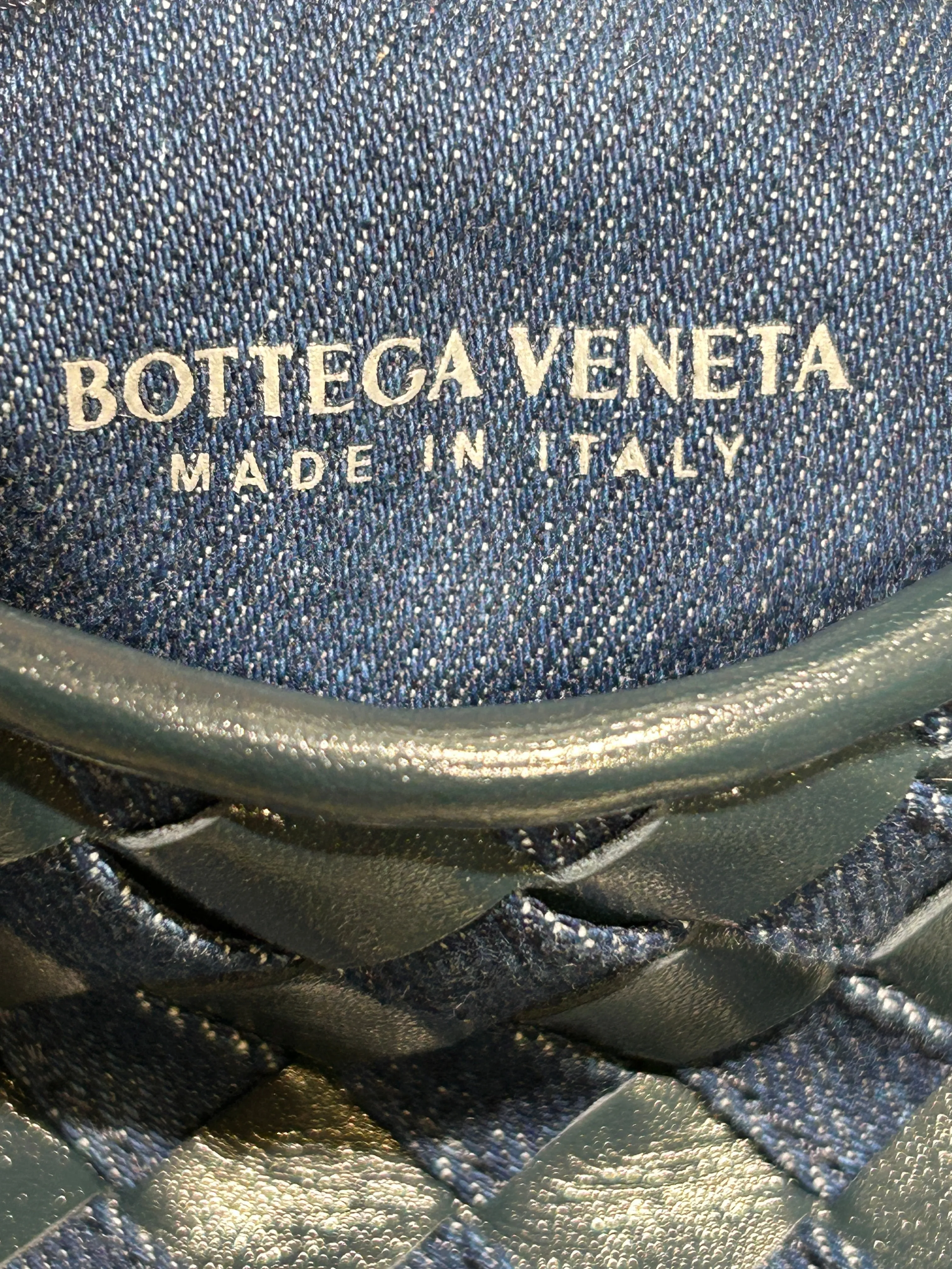 BOTTEGA VENETA/Bag/NVY/DENIM NAPPA INTRECCIATO
