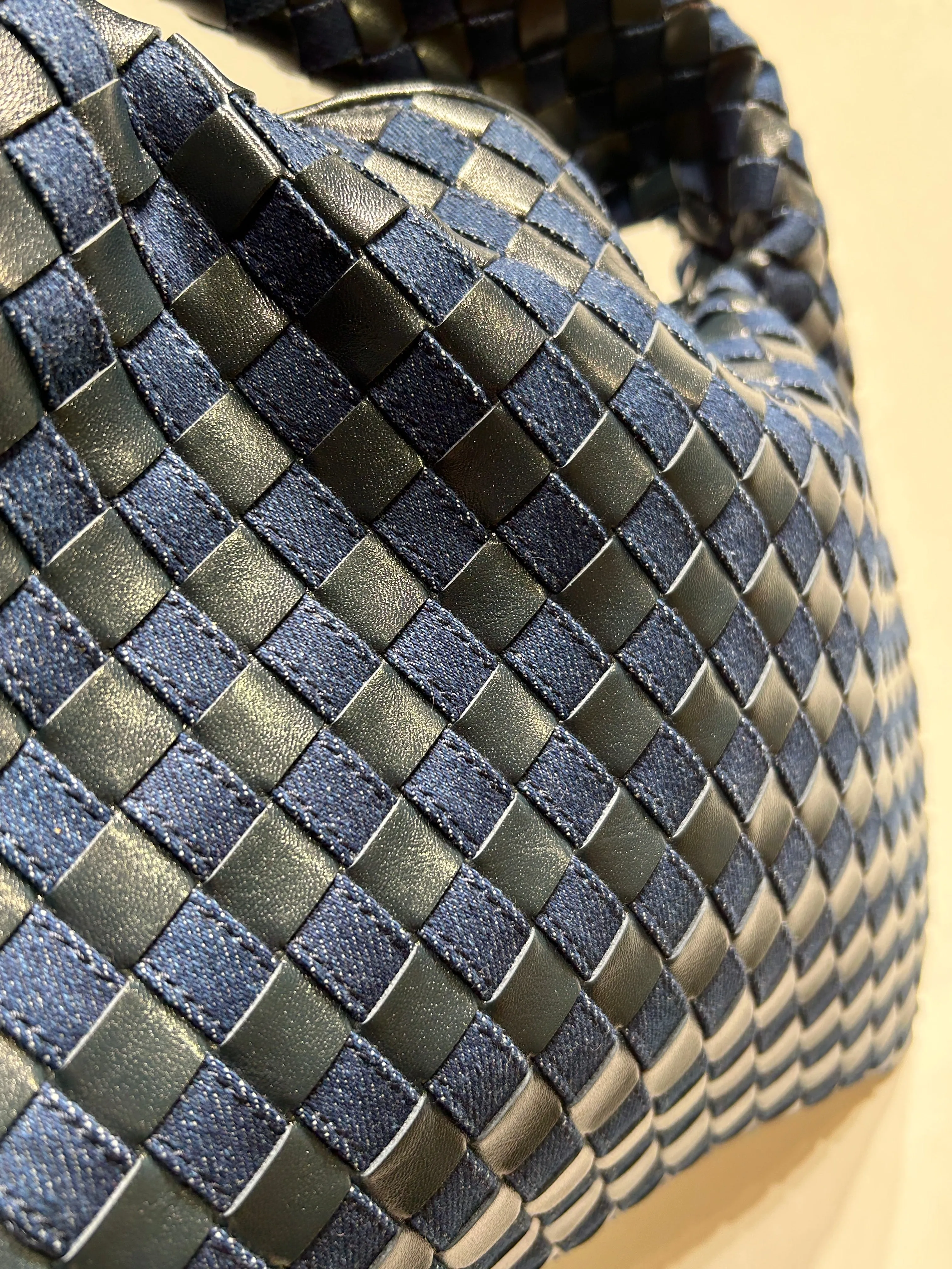 BOTTEGA VENETA/Bag/NVY/DENIM NAPPA INTRECCIATO