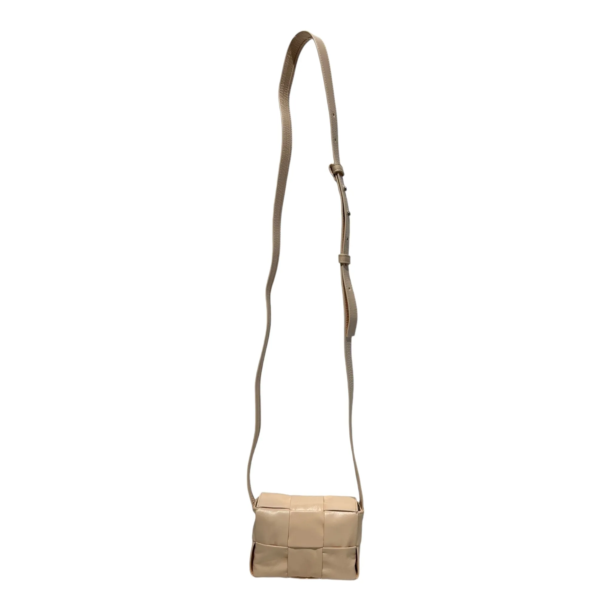 BOTTEGA VENETA/Cross Body Bag/OS/Leather/PNK/Cassette Mini