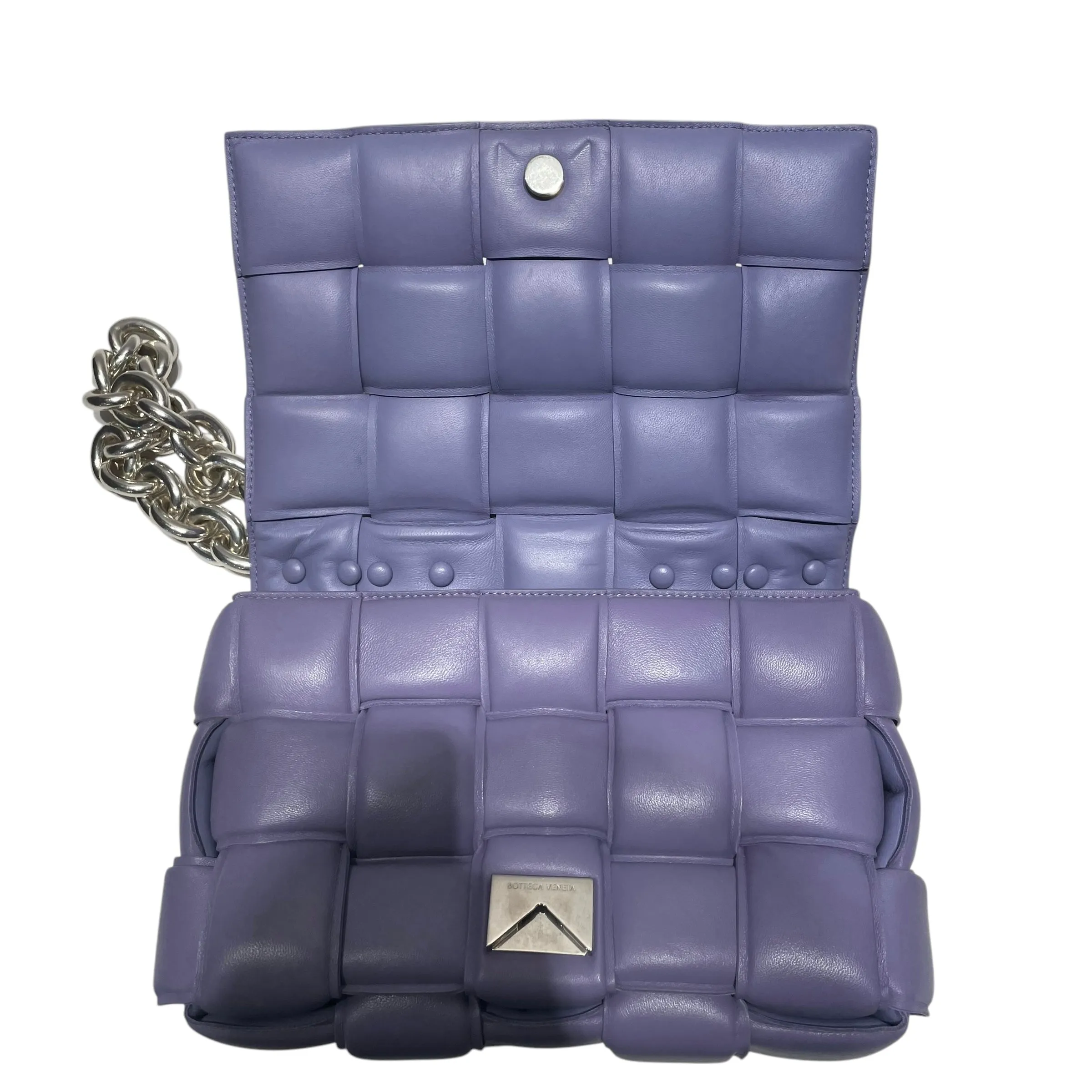 BOTTEGA VENETA/Hand Bag/Leather/PPL/Padded Chain Cassette