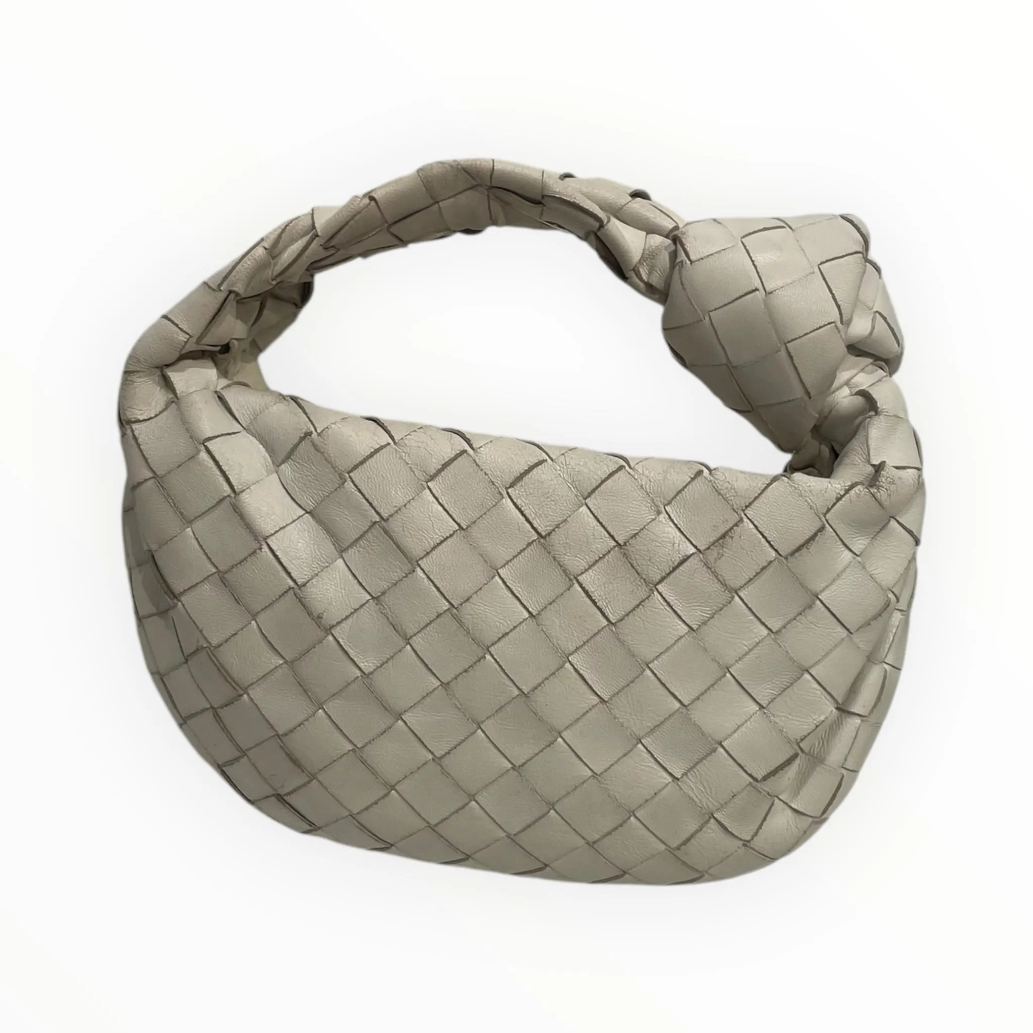 BOTTEGA VENETA/Hand Bag/OS/Leather/WHT/Intrecciato Jodie Mini