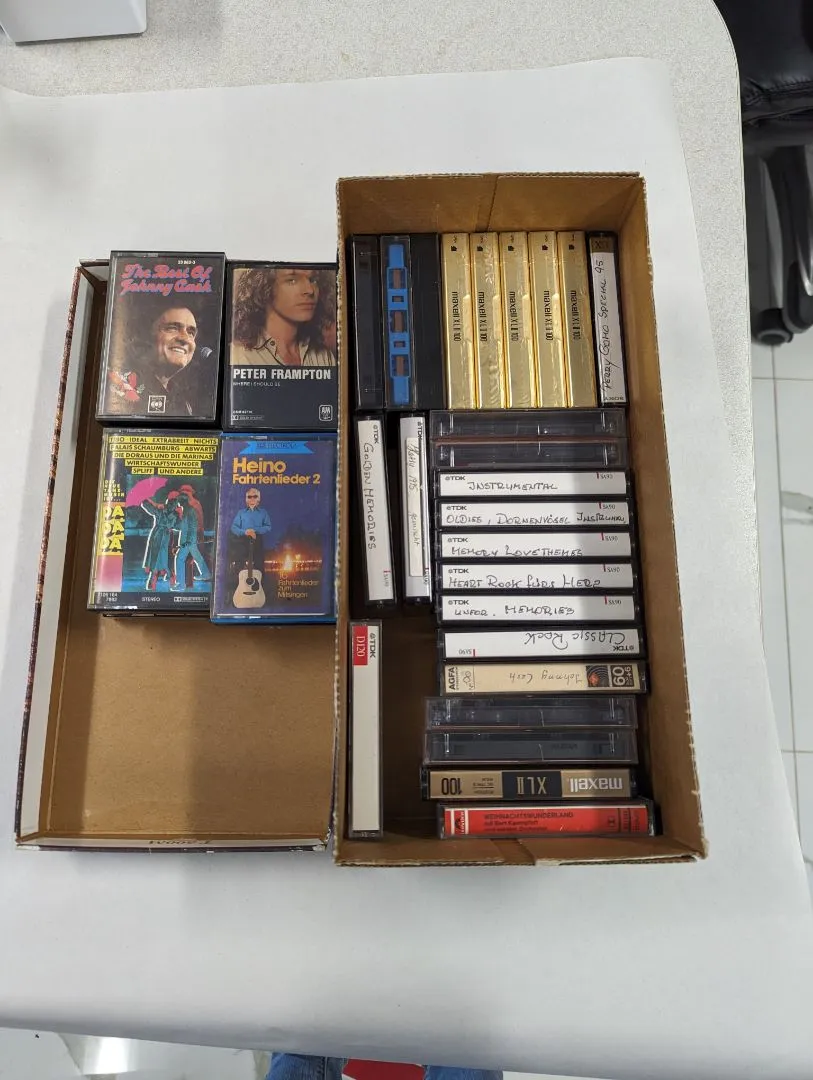 Box of Cassette Tapes