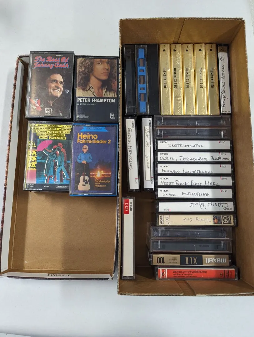 Box of Cassette Tapes