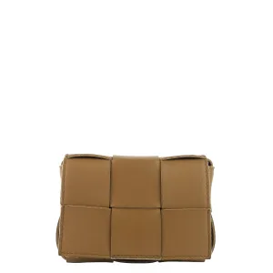 Cassette Candy Mini Intrecciato Leather Crossbody Bag