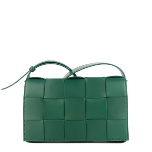 Cassette Intrecciato Leather Maxi Crossbody Bag