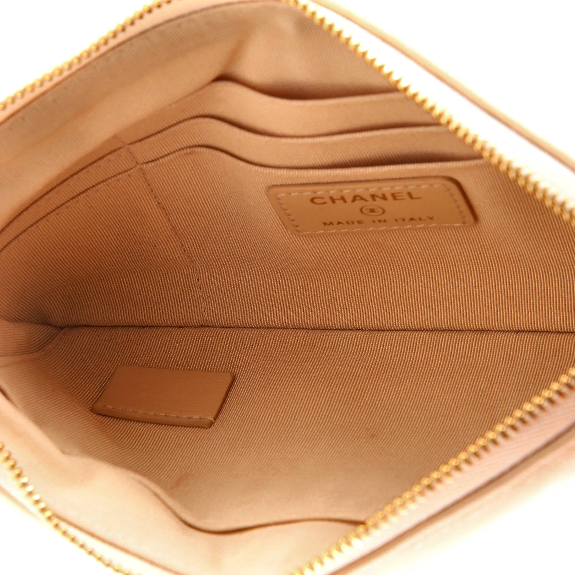 Chanel 19 O Case Pouch Quilted Goatskin