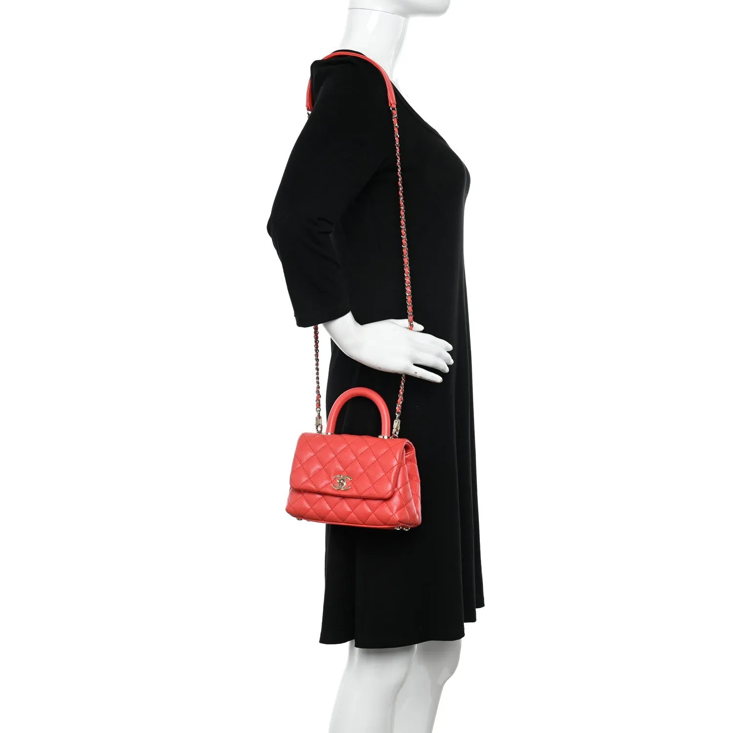 Chanel Caviar Quilted Lizard Embossed