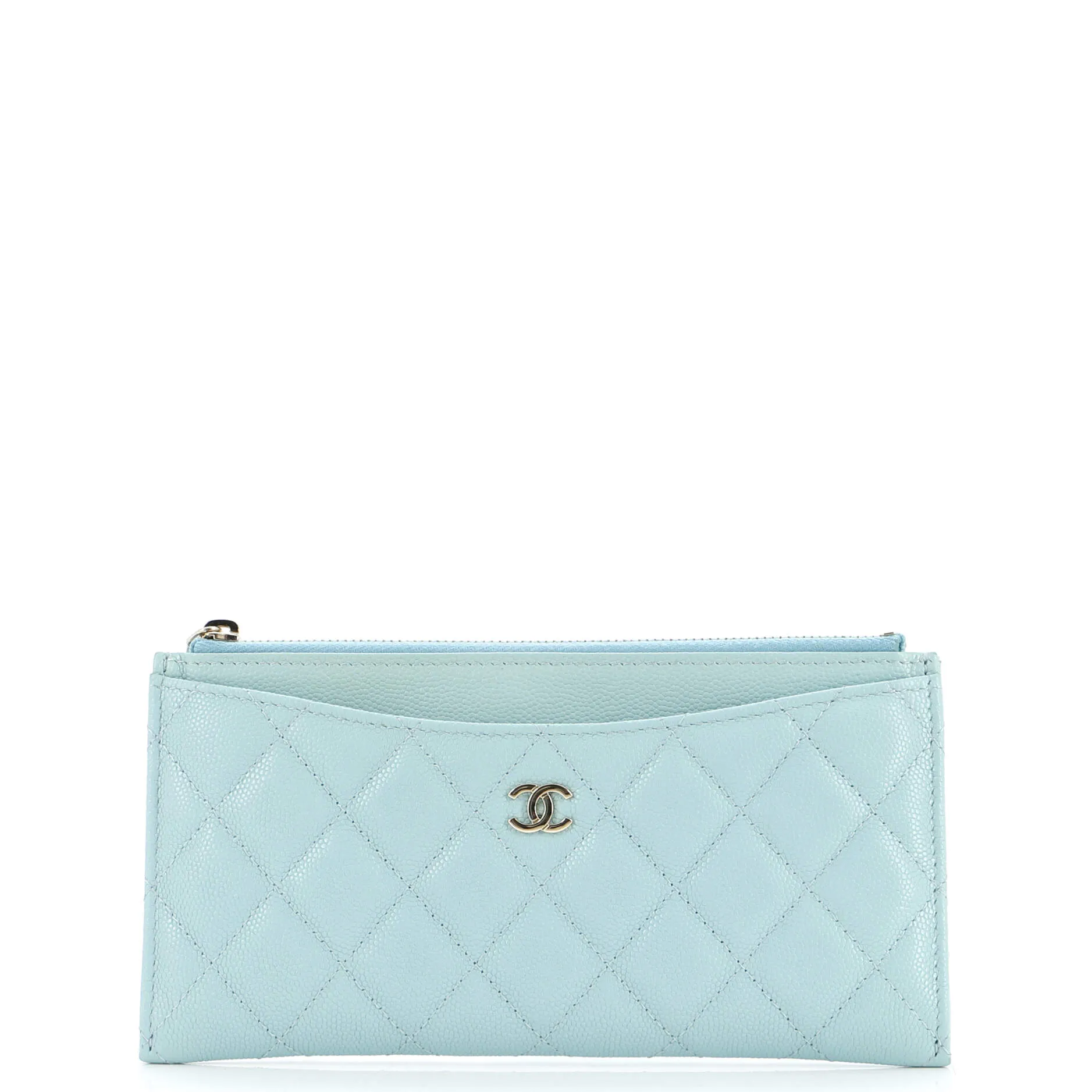 Chanel Classic Zip Pouch Quilted Caviar