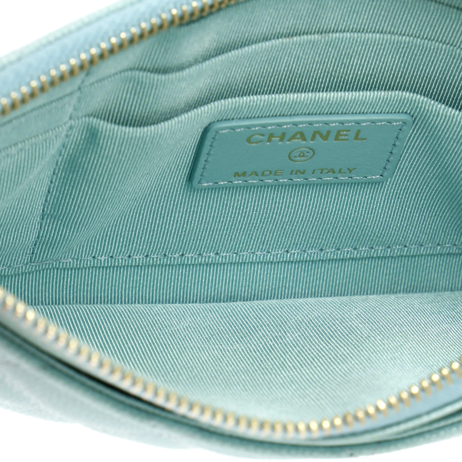 Chanel Classic Zip Pouch Quilted Caviar