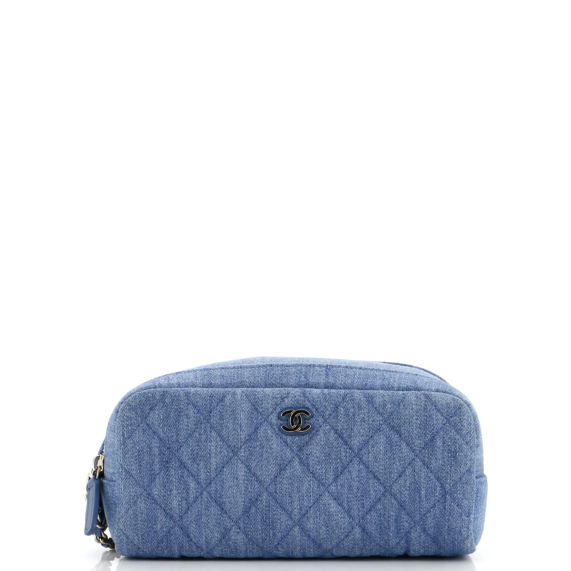 Chanel Double Zip Toiletry Pouch Quilted