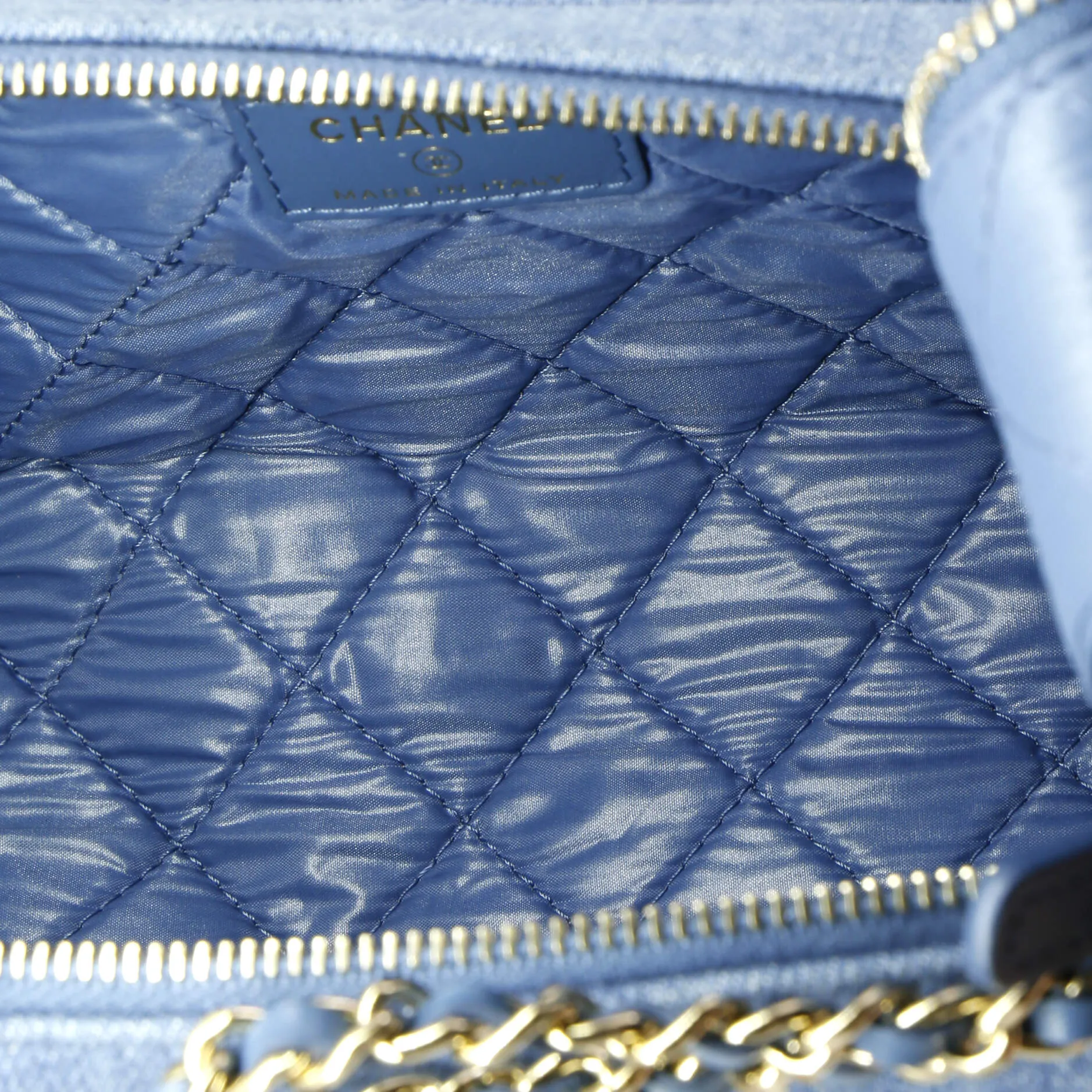 Chanel Double Zip Toiletry Pouch Quilted