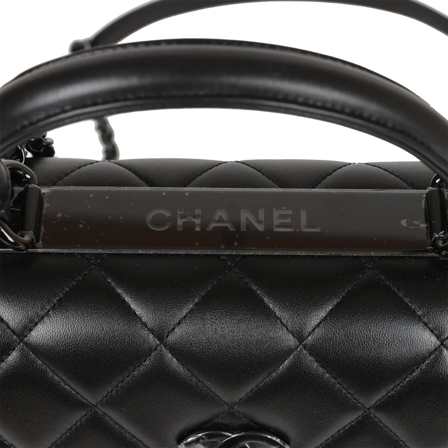 Chanel Large Trendy CC Bag SO Black Lambskin Black Hardware