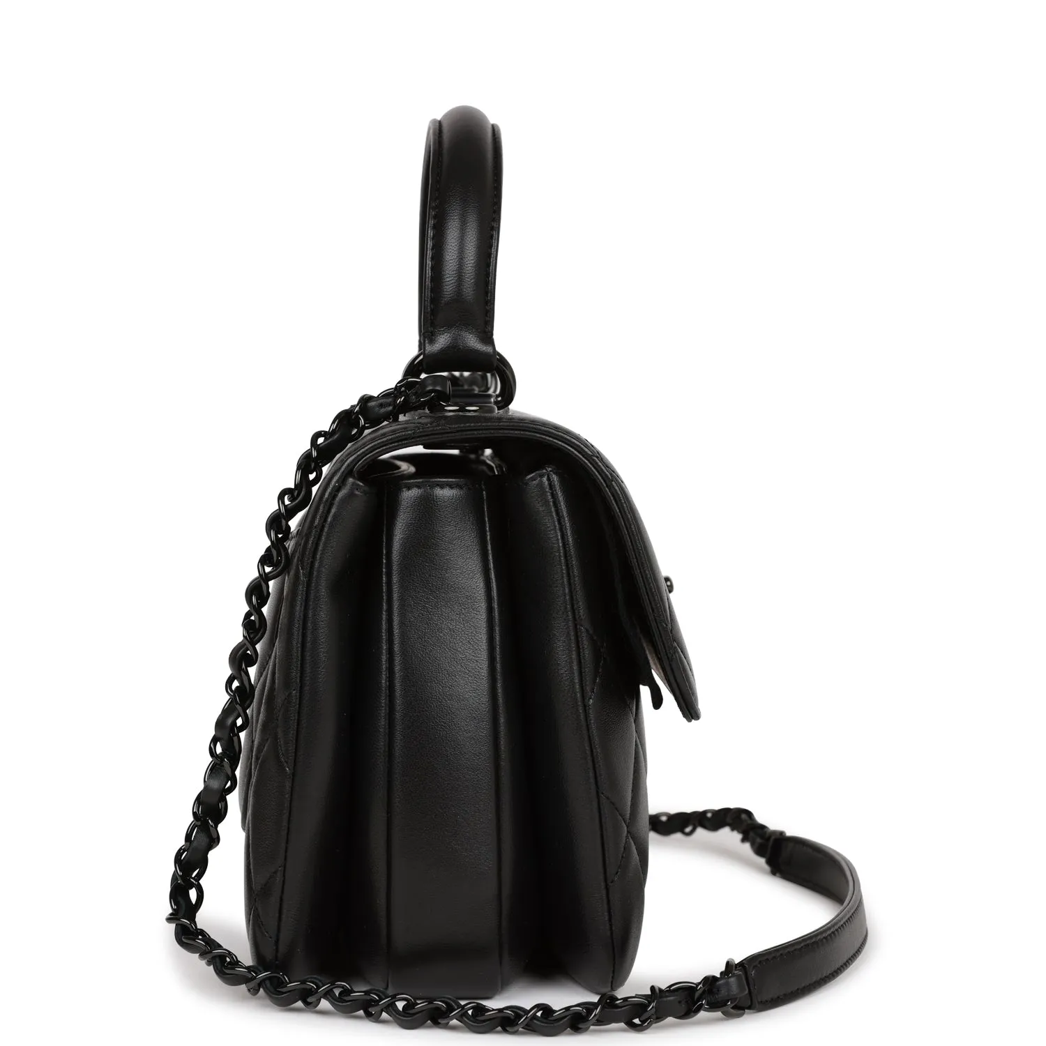 Chanel Large Trendy CC Bag SO Black Lambskin Black Hardware