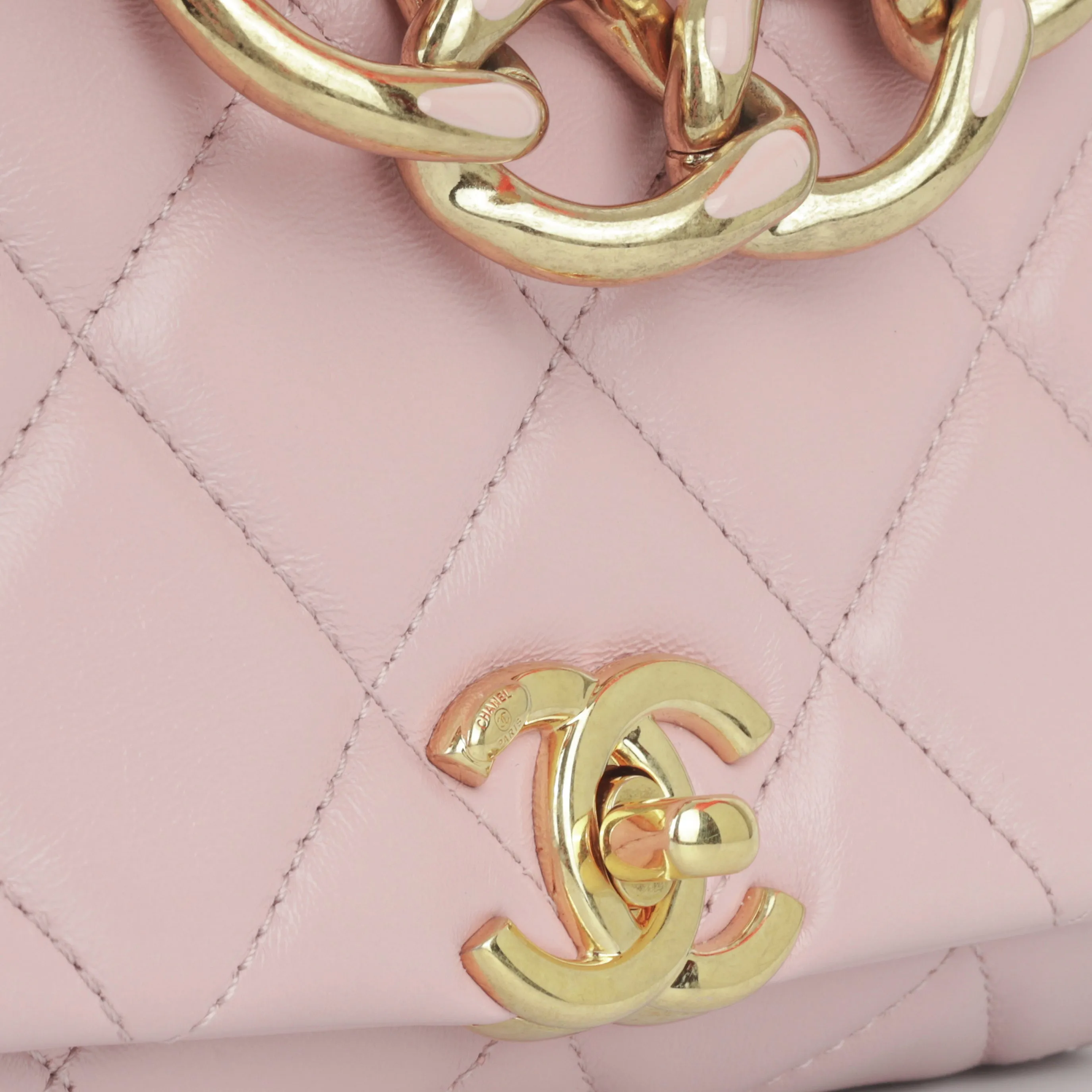 Chanel Seasonal Enamel Chain Top Flap