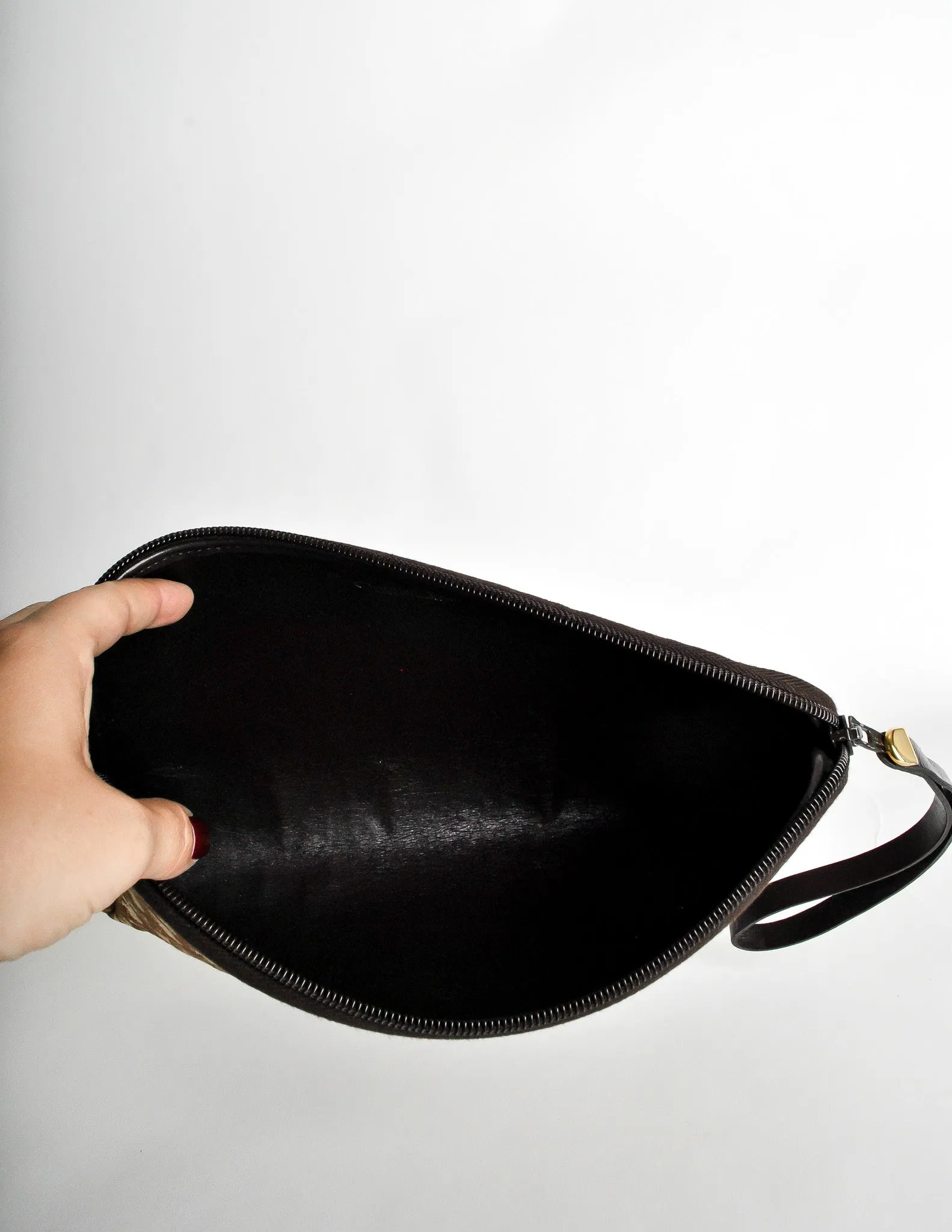Christian Dior Vintage Brown Monogram Clutch Bag