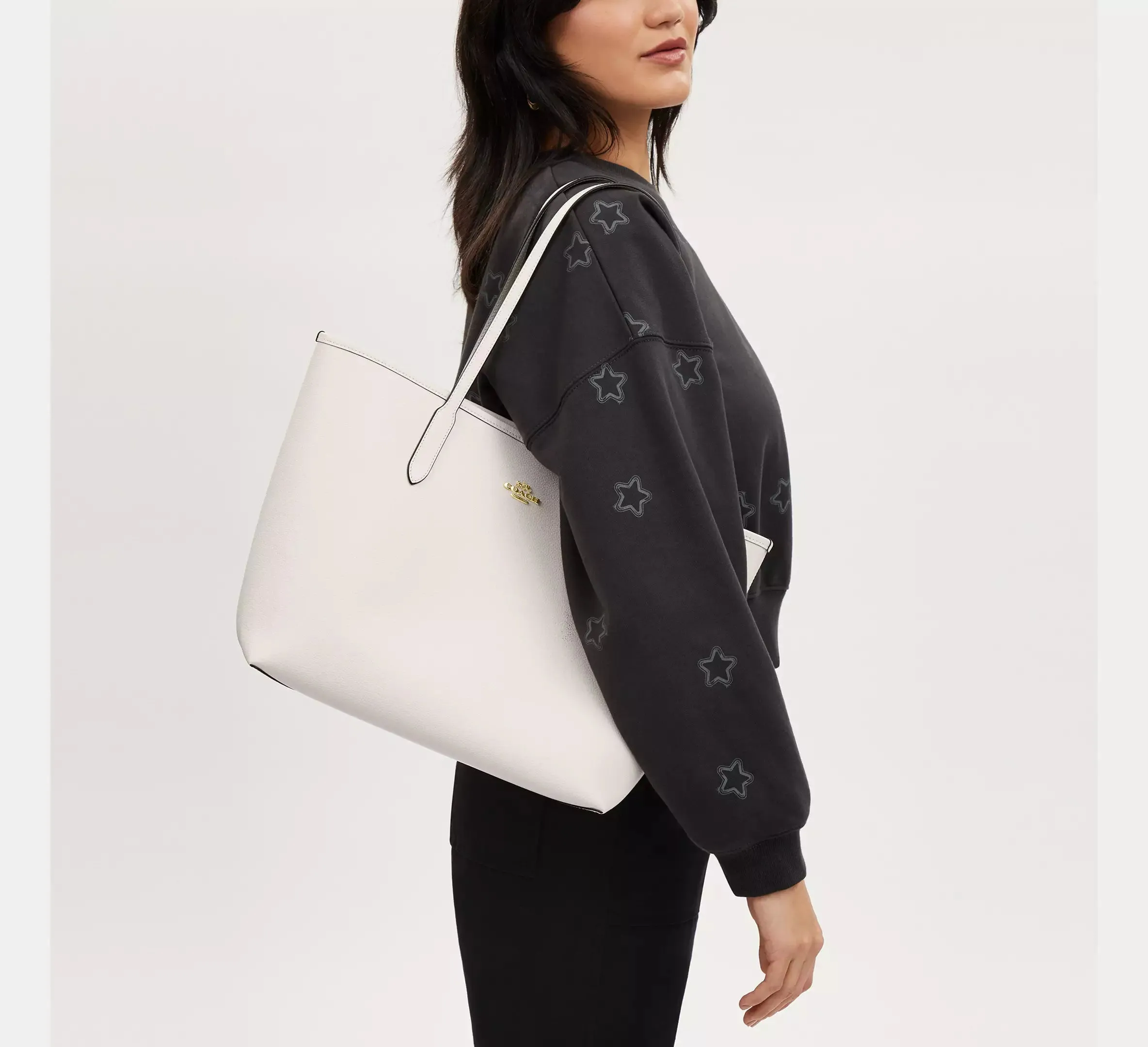 City Tote Bag - Pebbled Leather