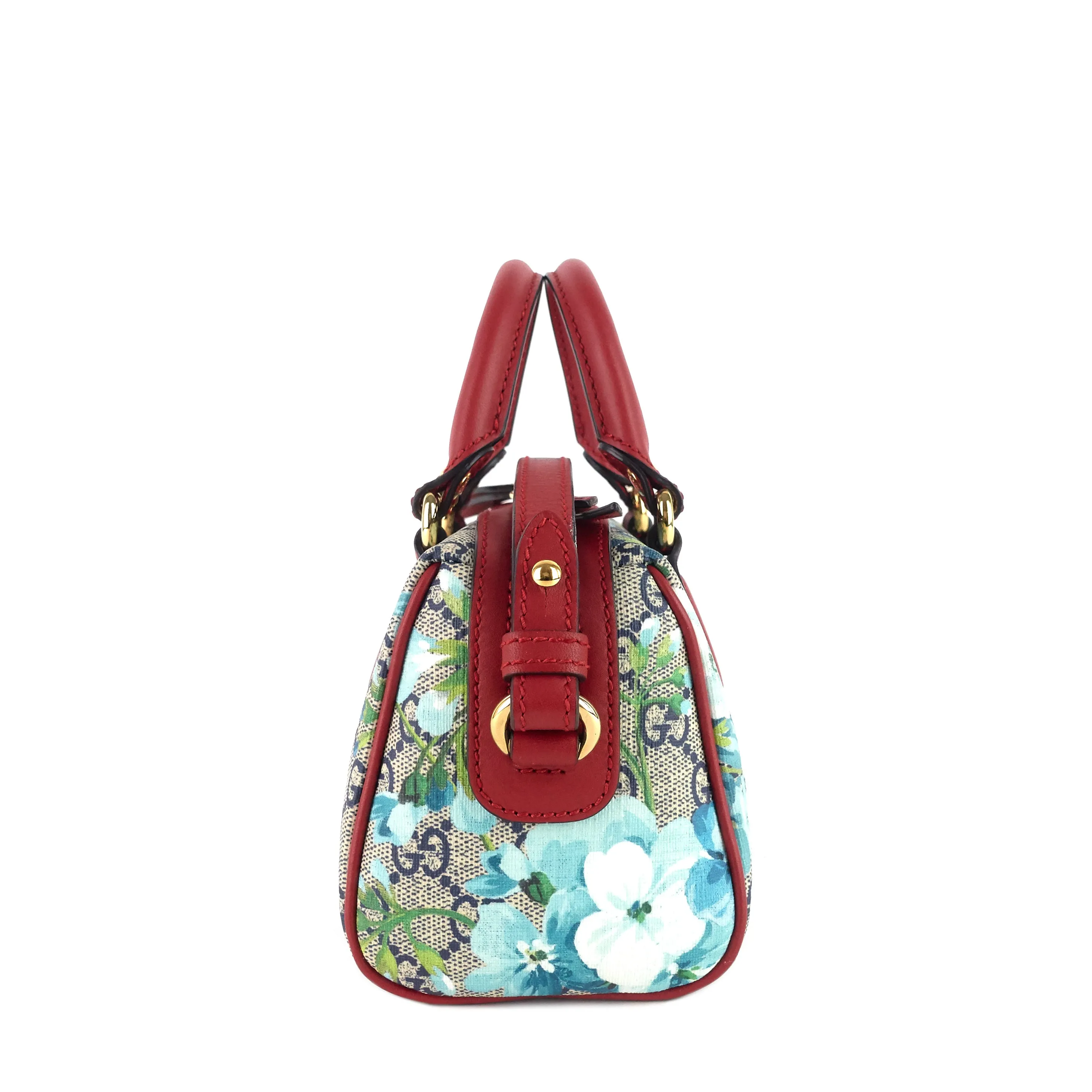Convertible Boston Nano GG Blooms Supreme Canvas Bag