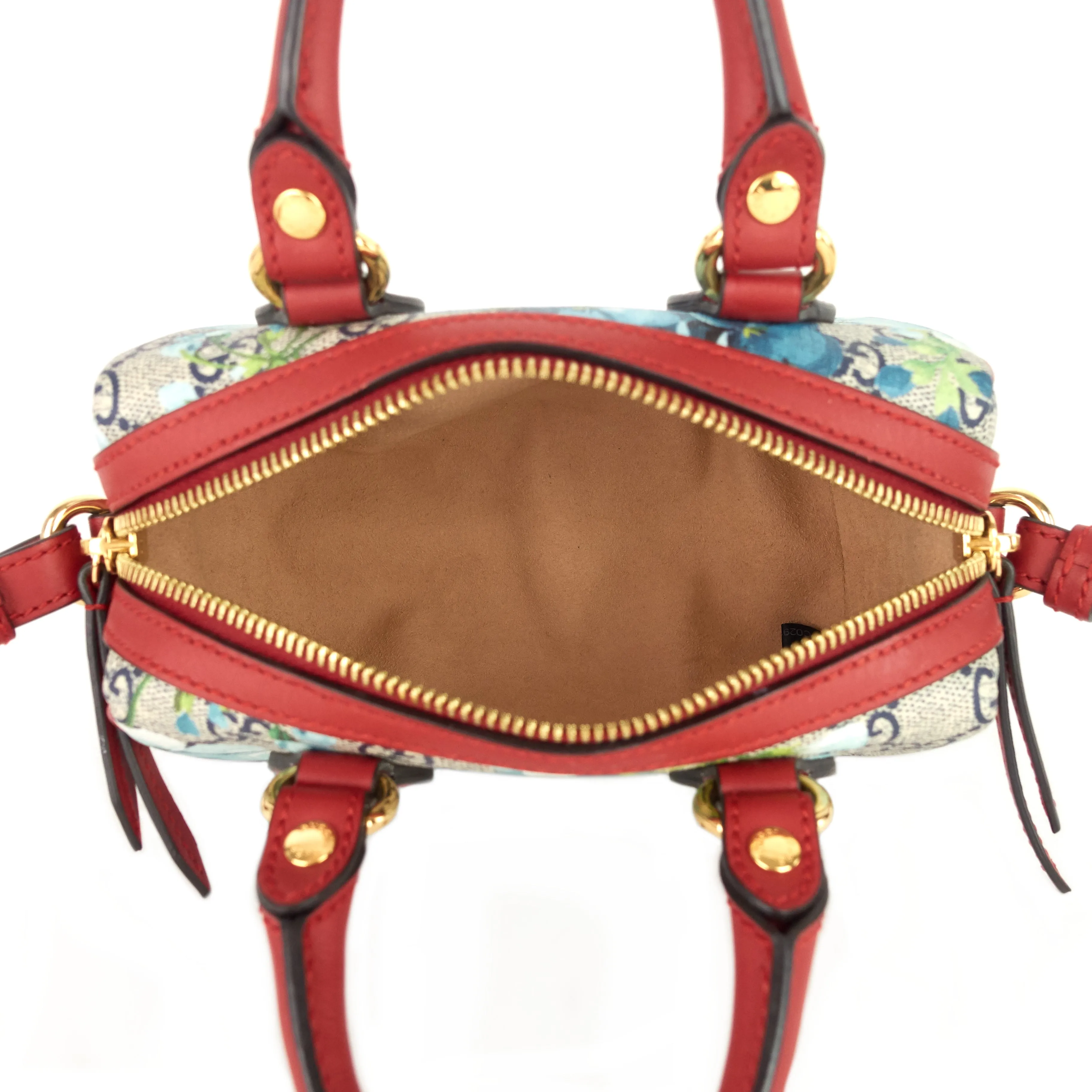 Convertible Boston Nano GG Blooms Supreme Canvas Bag