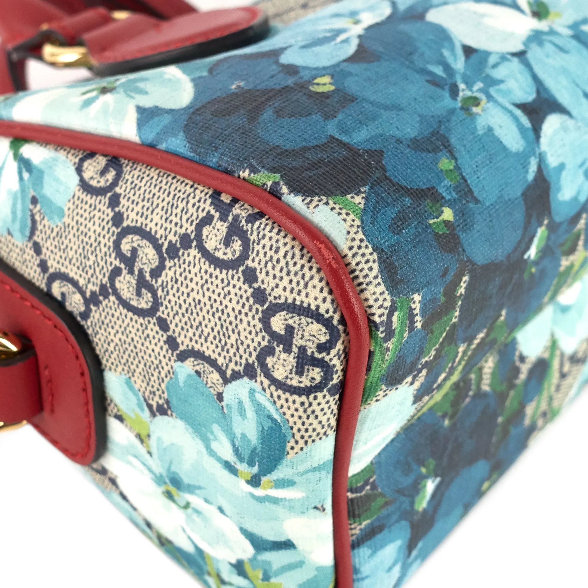 Convertible Boston Nano GG Blooms Supreme Canvas Bag