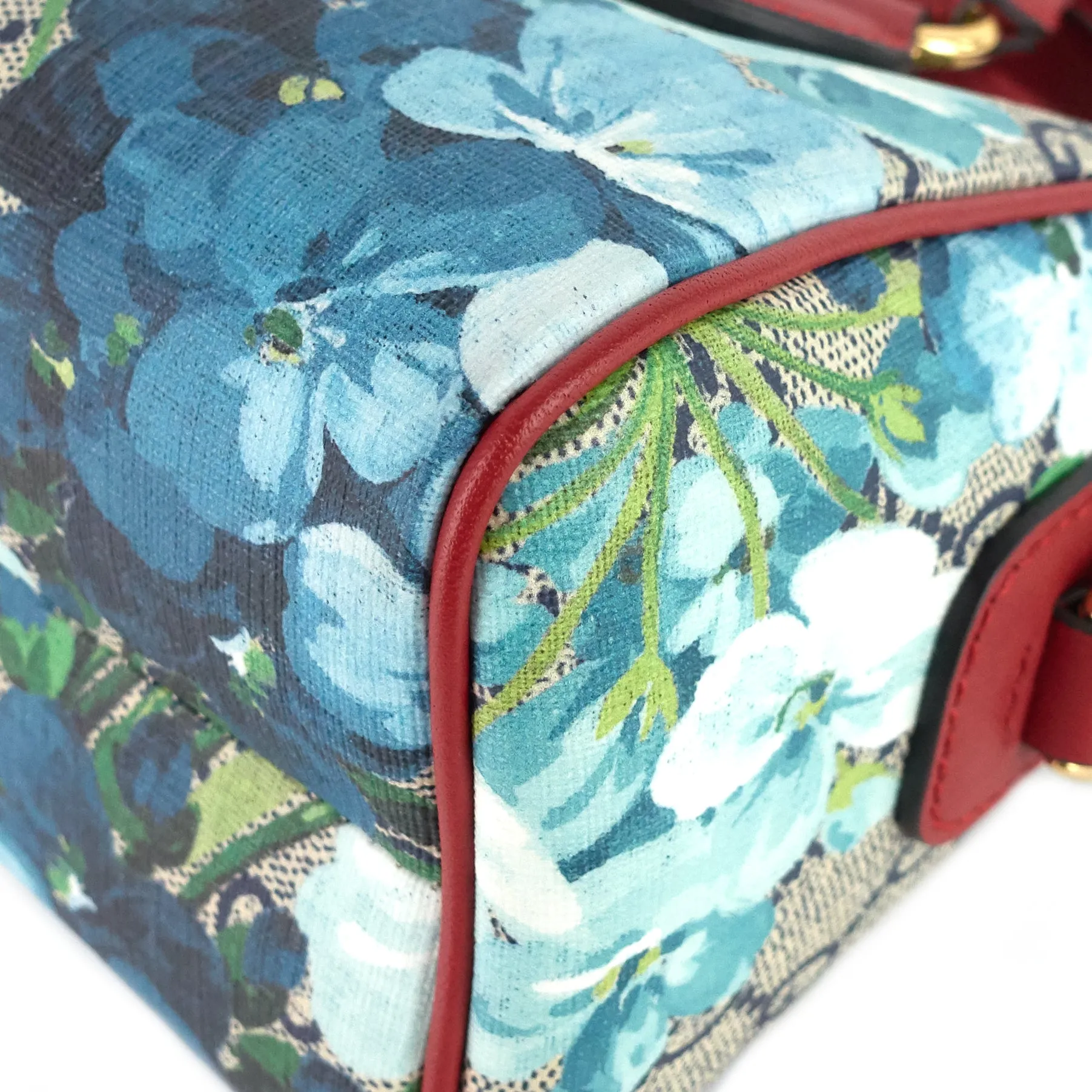 Convertible Boston Nano GG Blooms Supreme Canvas Bag