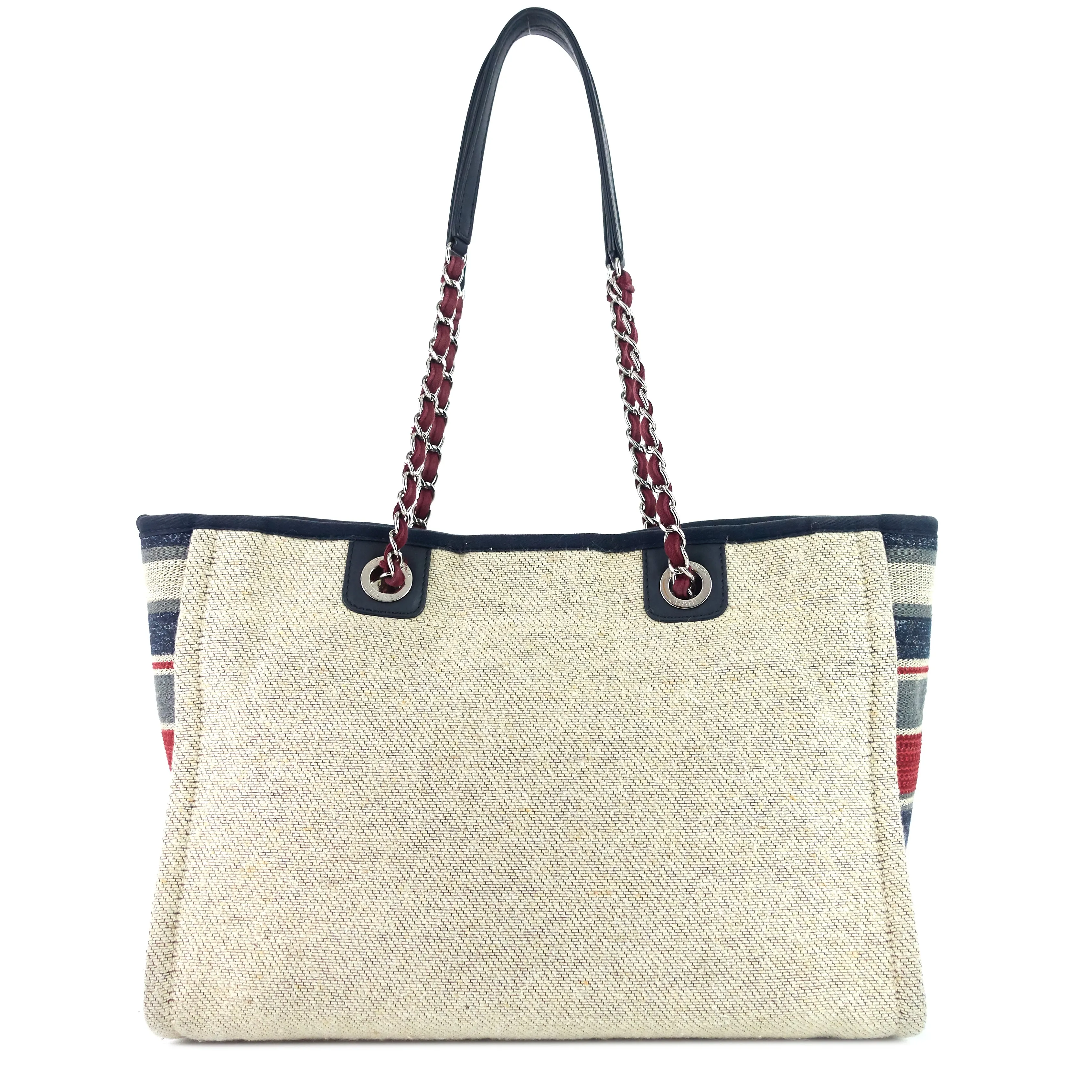 Deauville Small Canvas Shopping Tote Bag