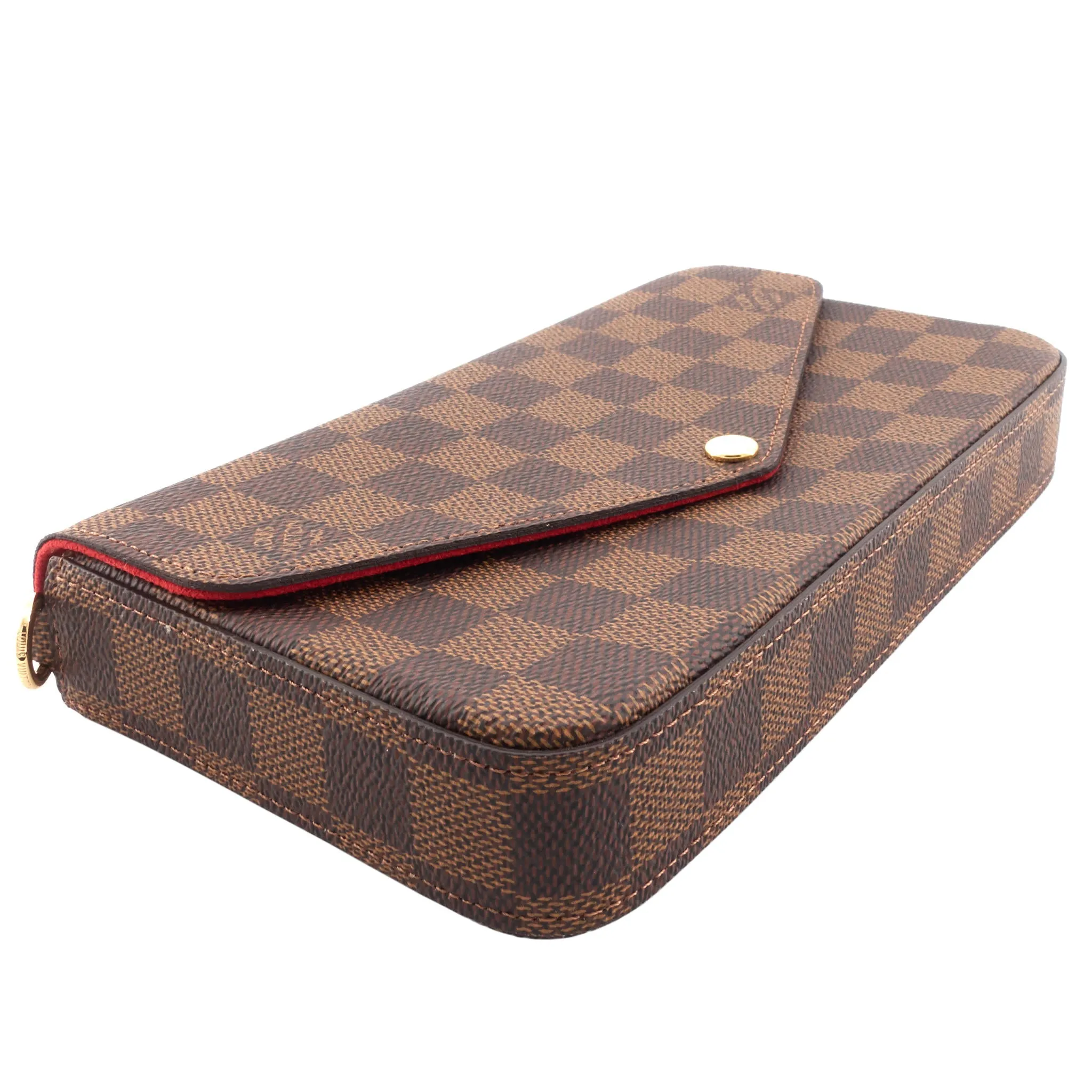 Flicie Pochette Damier Ebene Canvas Bag