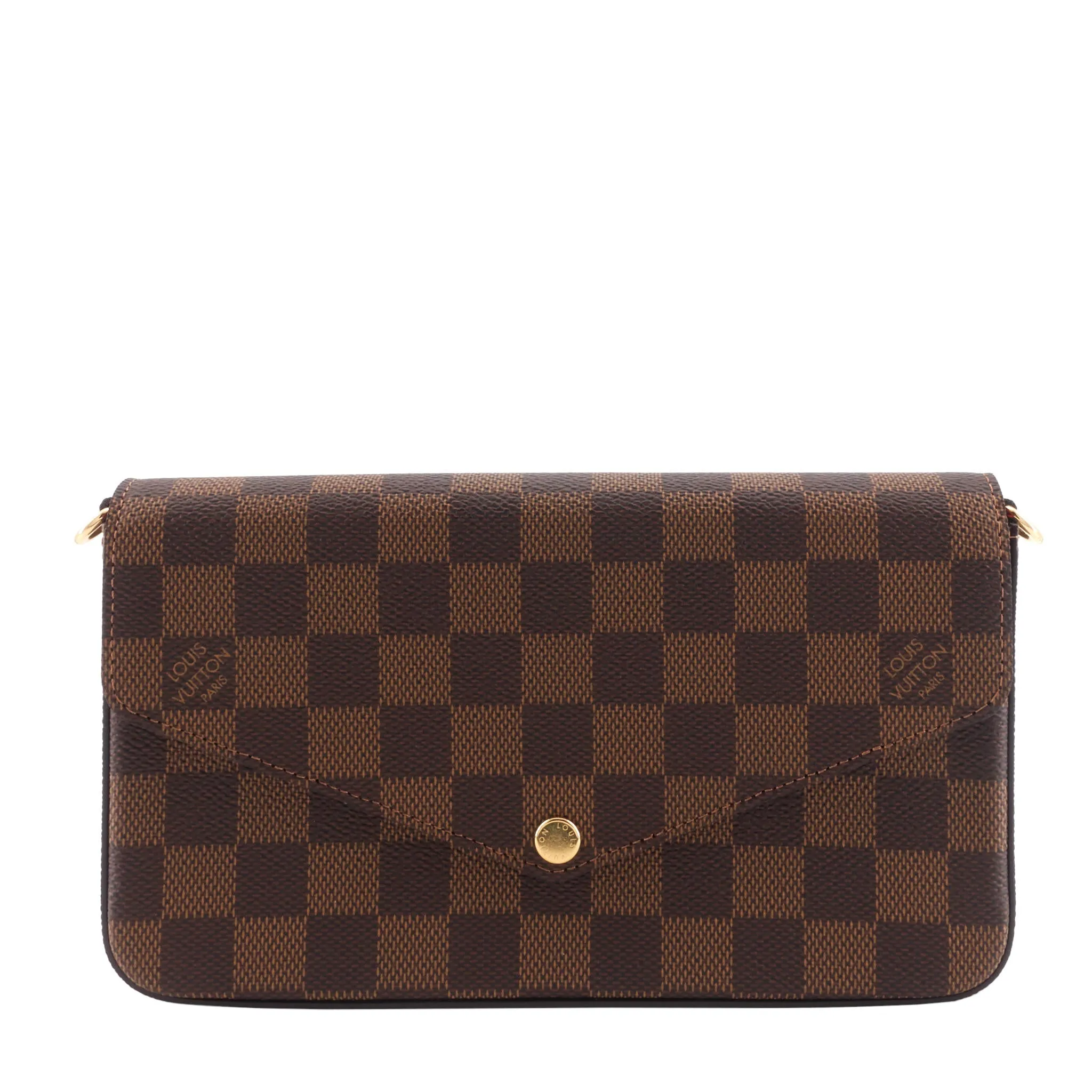 Flicie Pochette Damier Ebene Canvas Bag