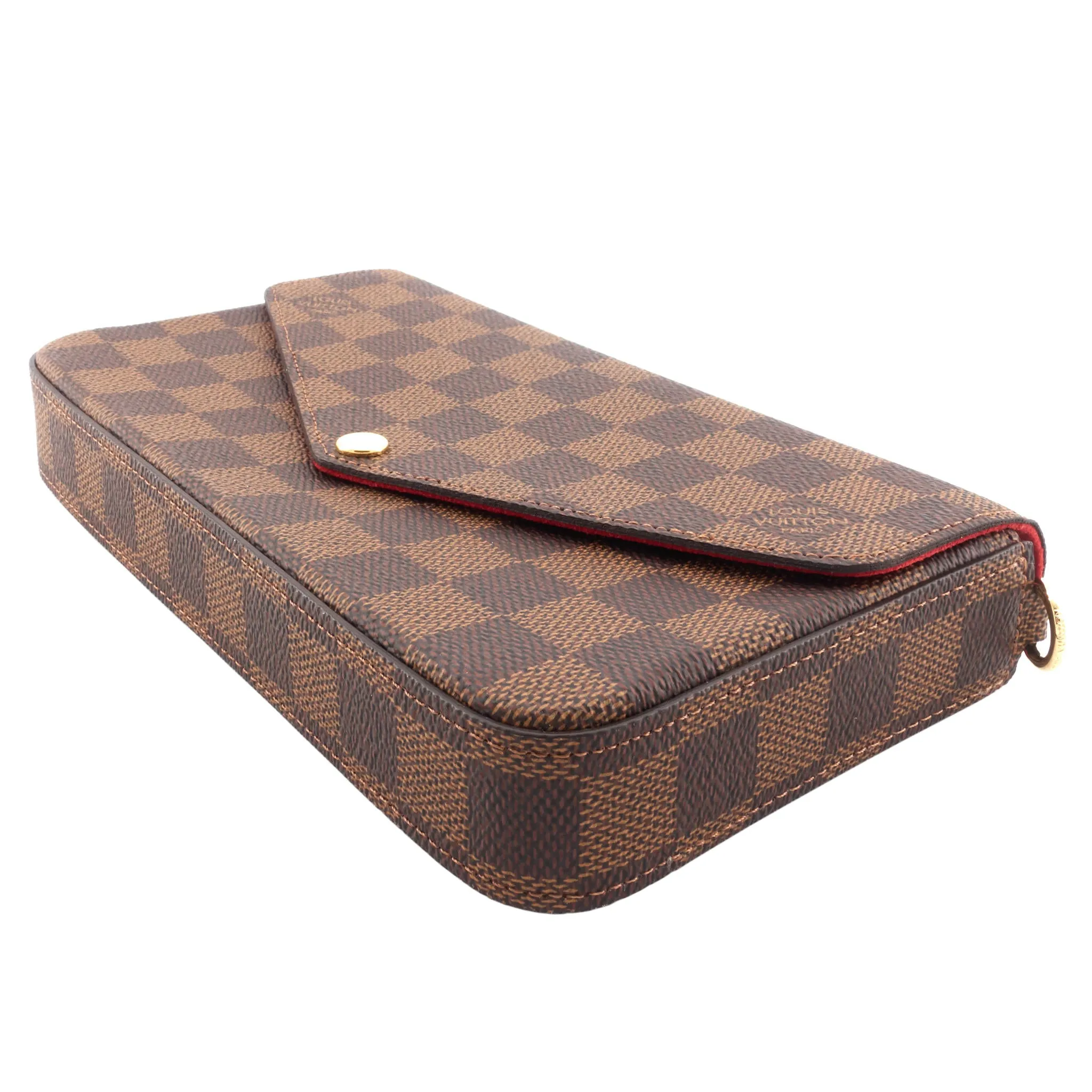 Flicie Pochette Damier Ebene Canvas Bag