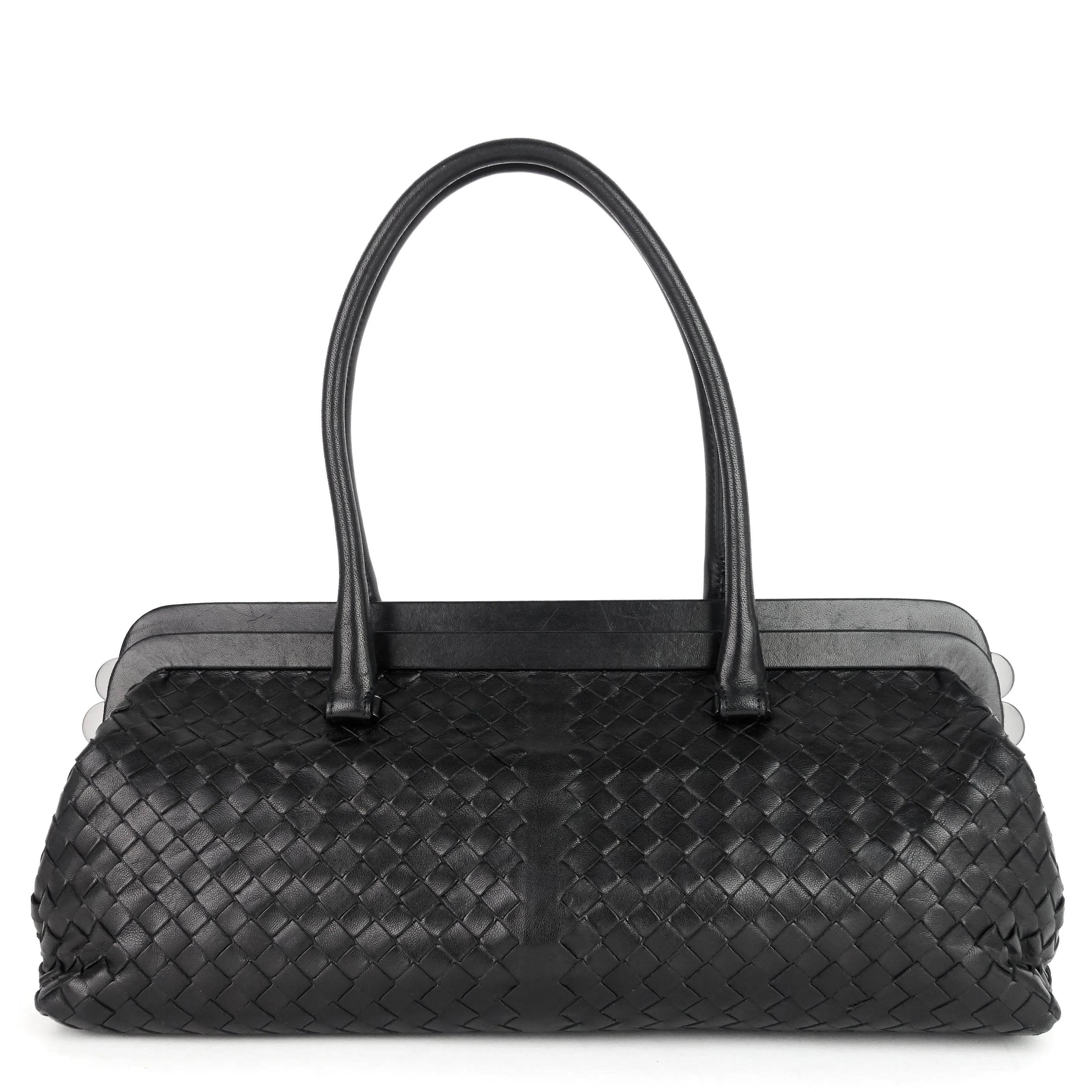 Frame Intrecciato Nappa Leather Bag