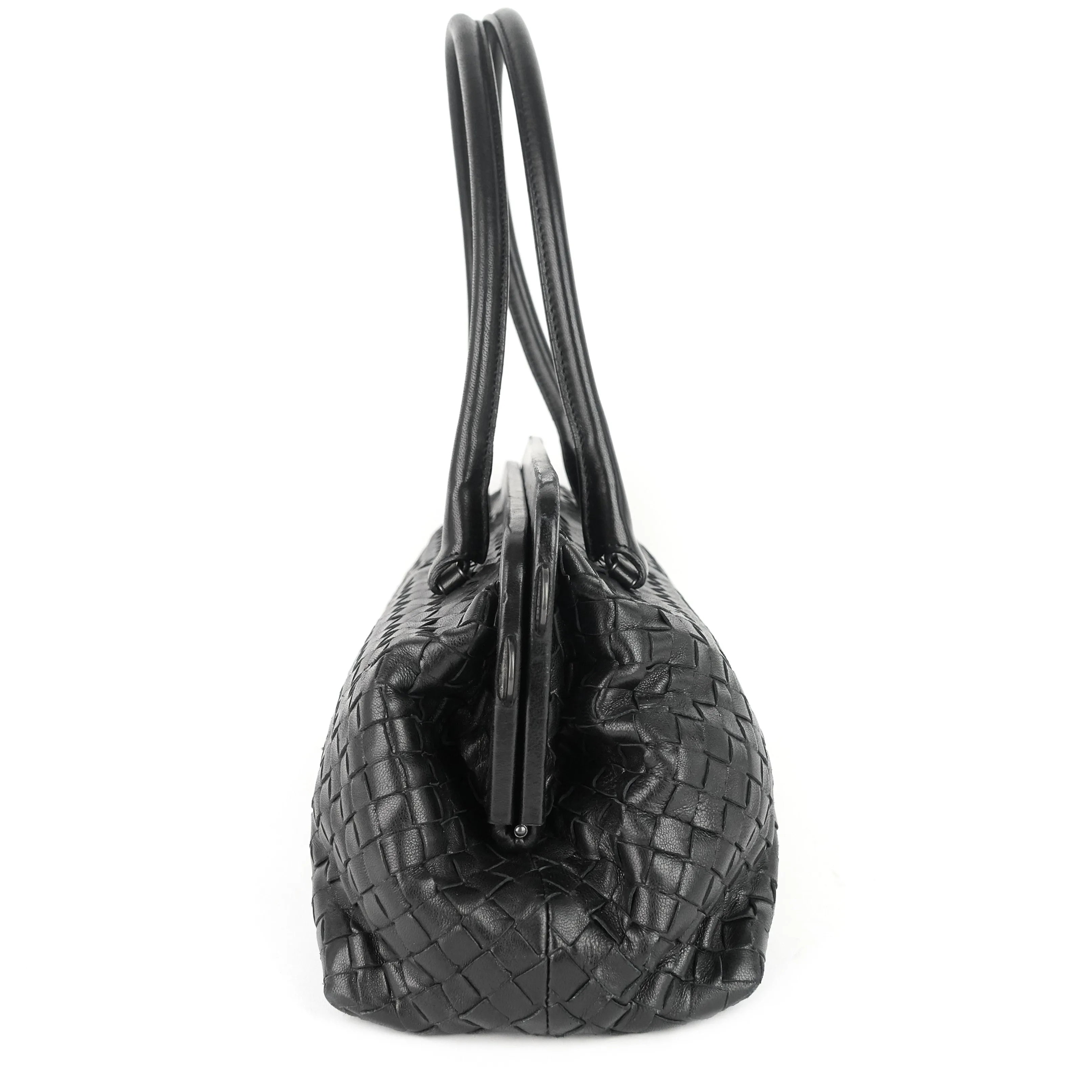 Frame Intrecciato Nappa Leather Bag