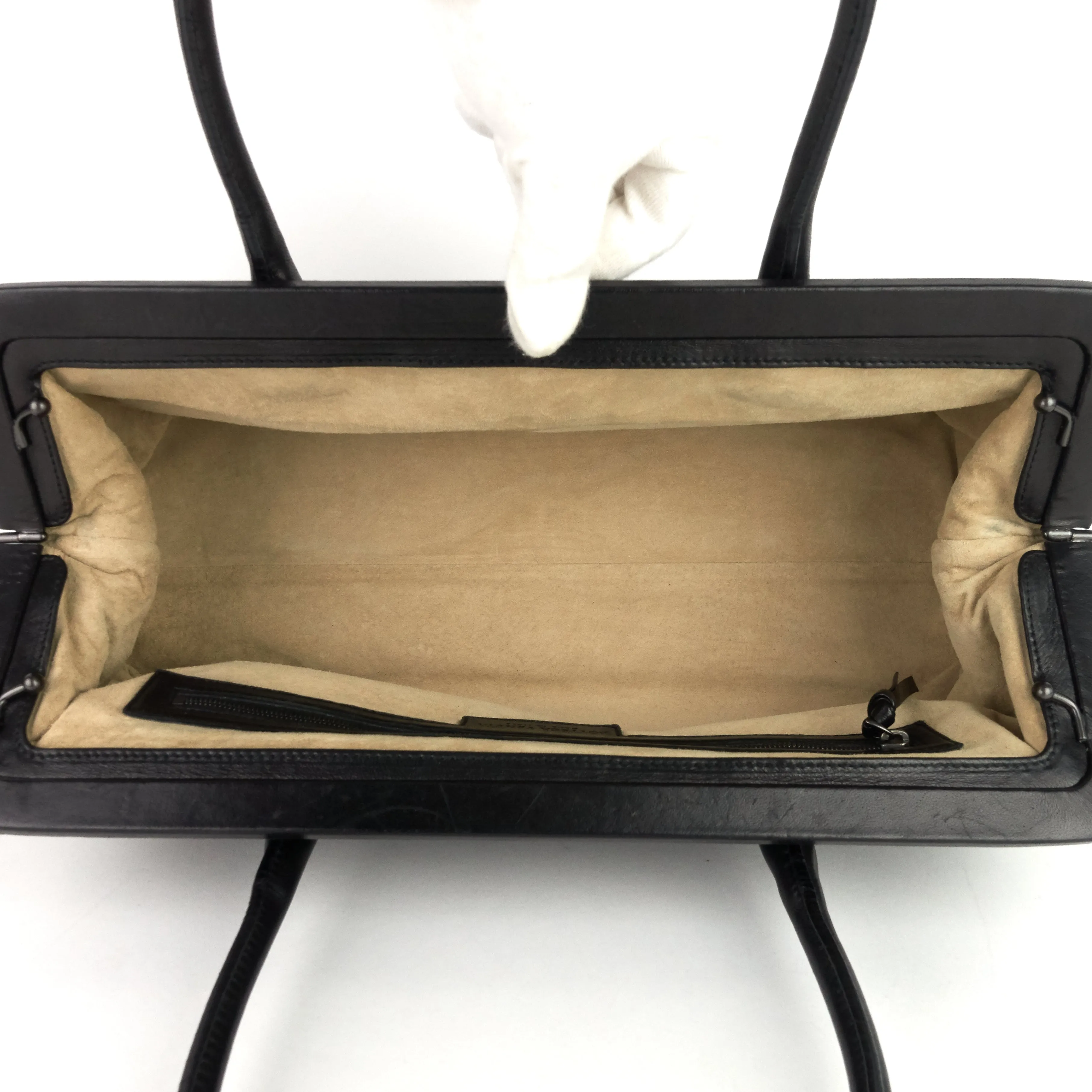 Frame Intrecciato Nappa Leather Bag