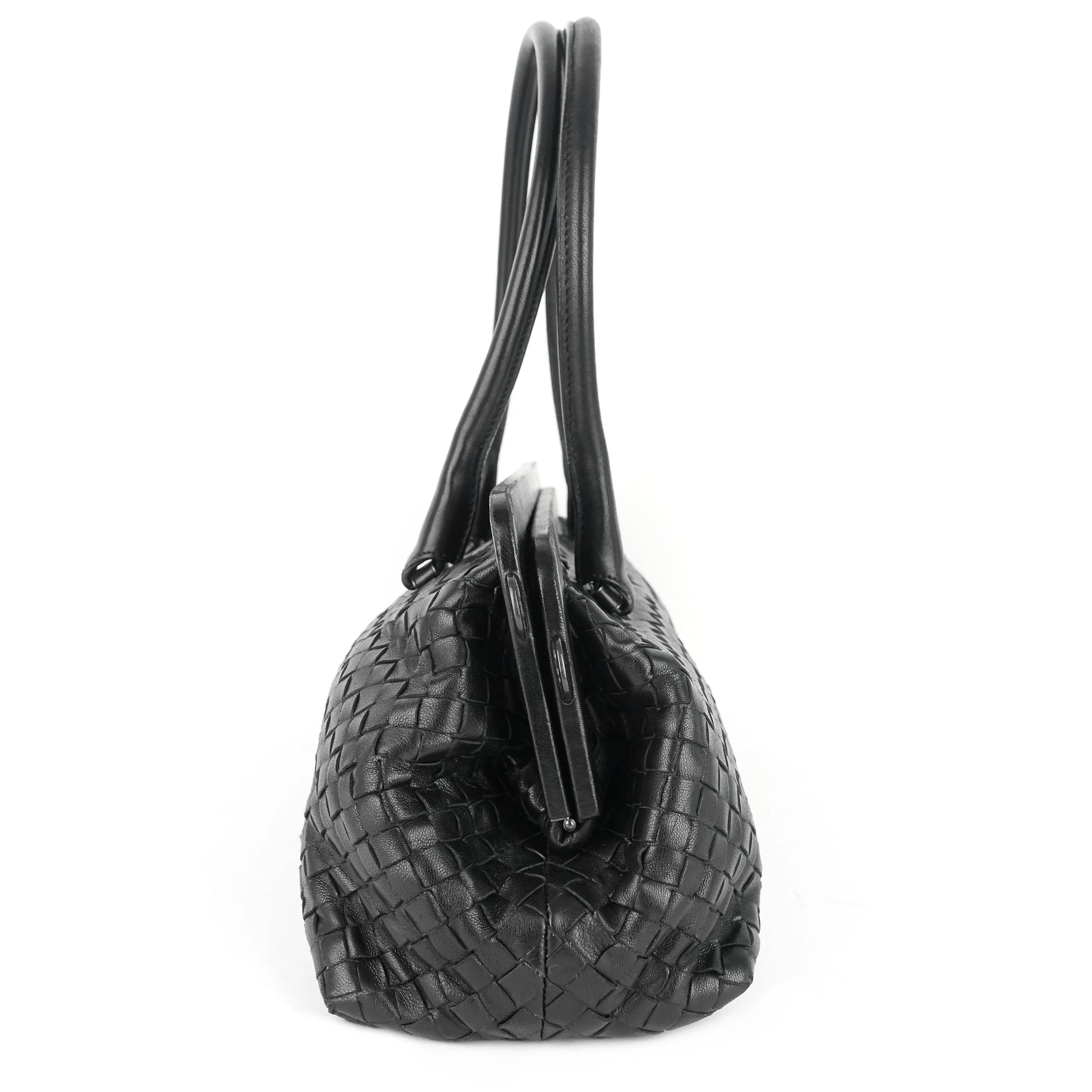 Frame Intrecciato Nappa Leather Bag