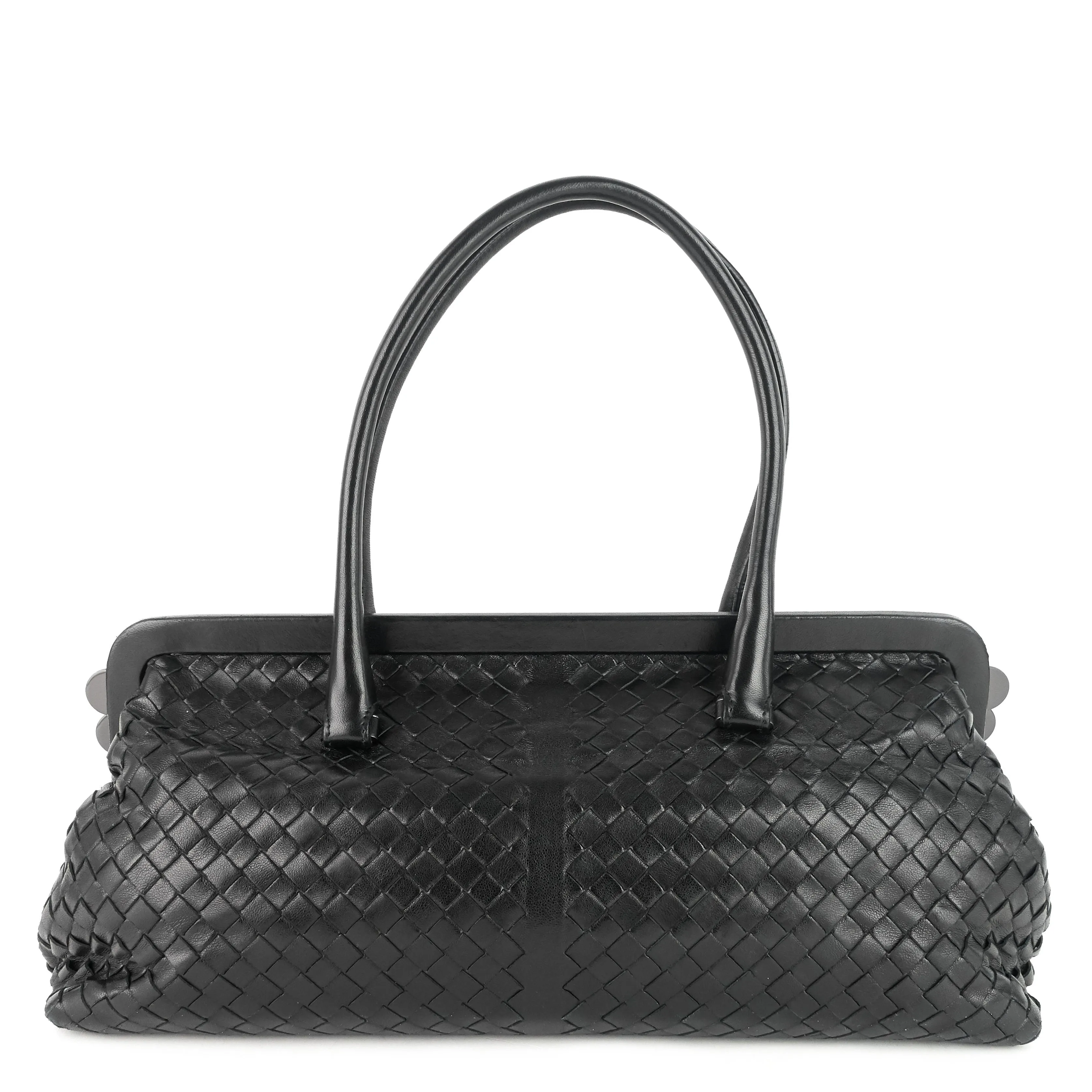 Frame Intrecciato Nappa Leather Bag
