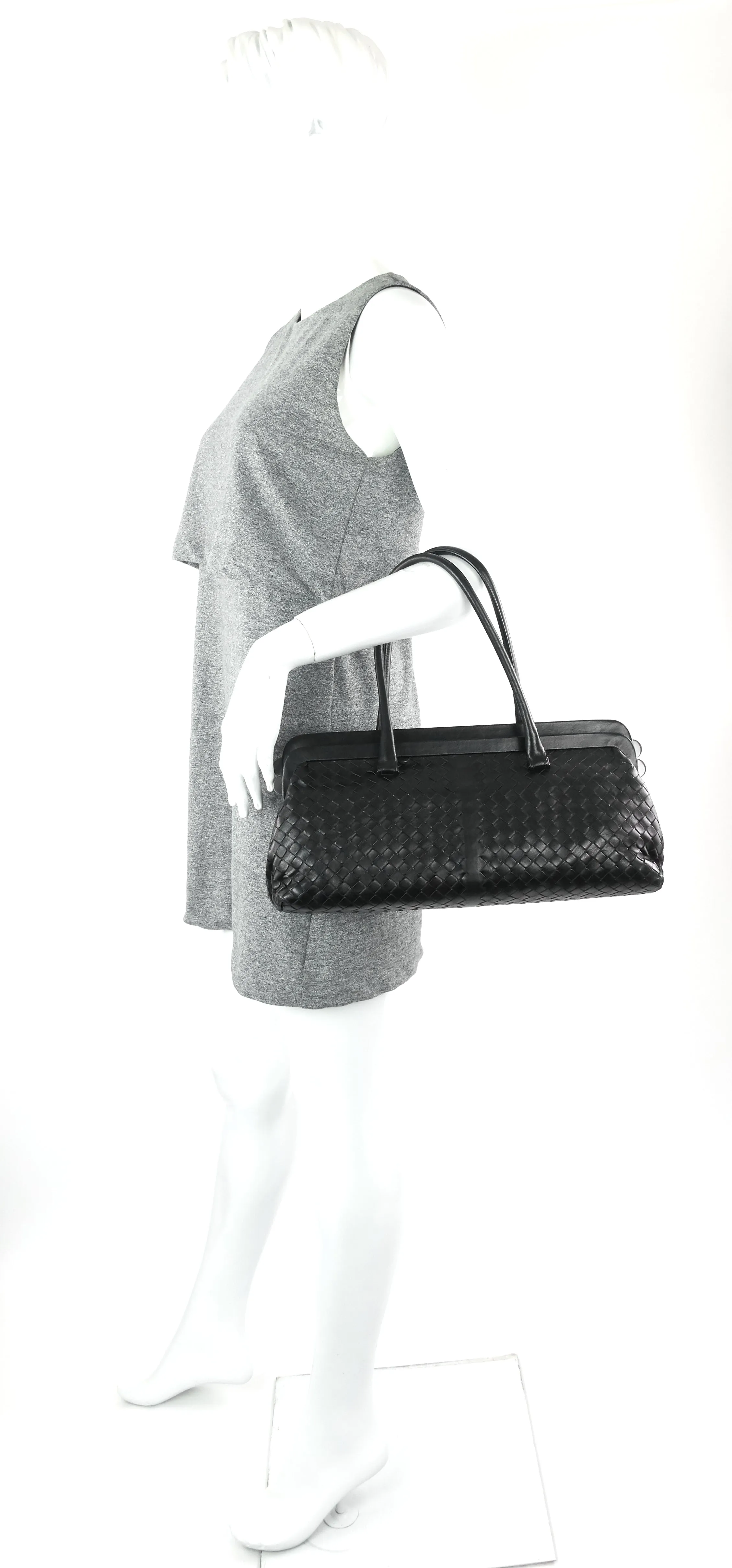 Frame Intrecciato Nappa Leather Bag