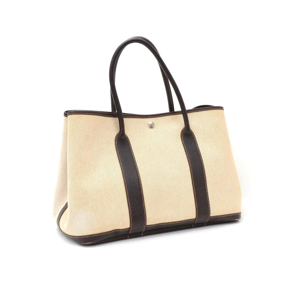 Garden Party 30 Beige Canvas Bag