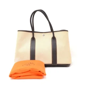 Garden Party 30 Beige Canvas Bag
