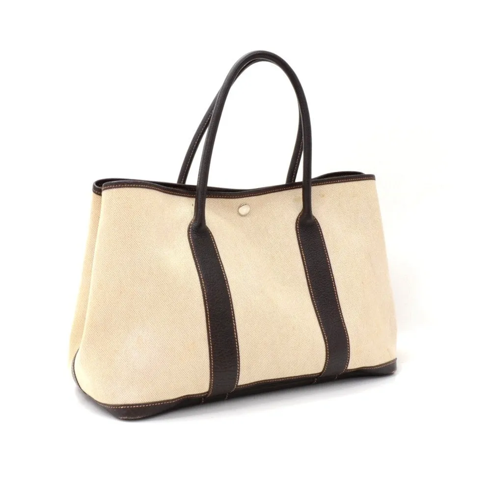 Garden Party 30 Beige Canvas Bag