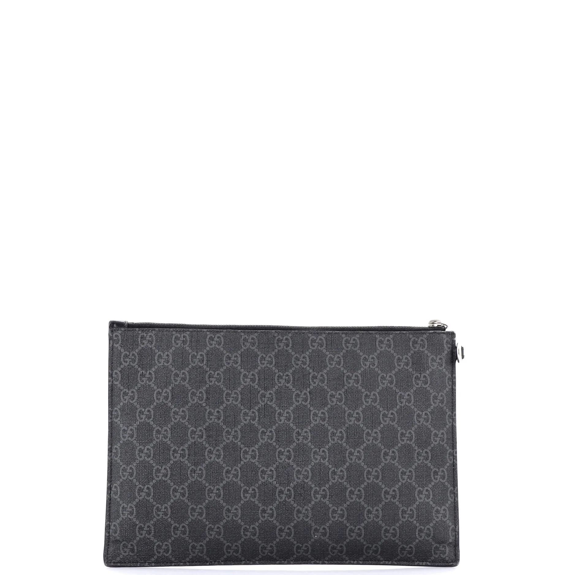Gucci Zipped Pouch Printed Gg Coated